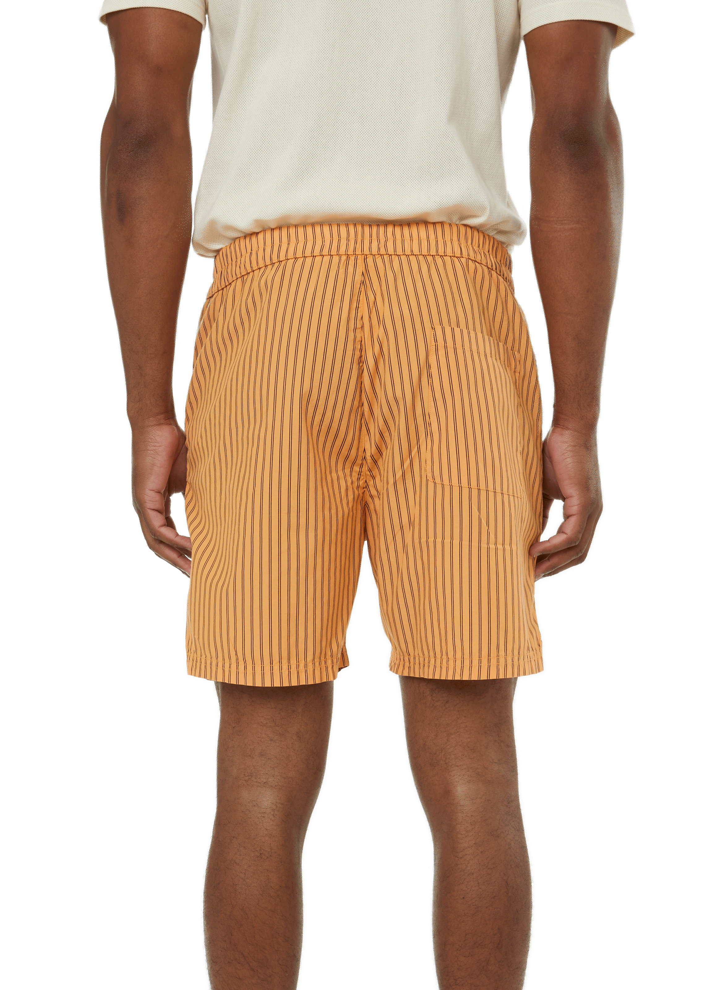 Striped cotton shorts SAISON 1865 Orange