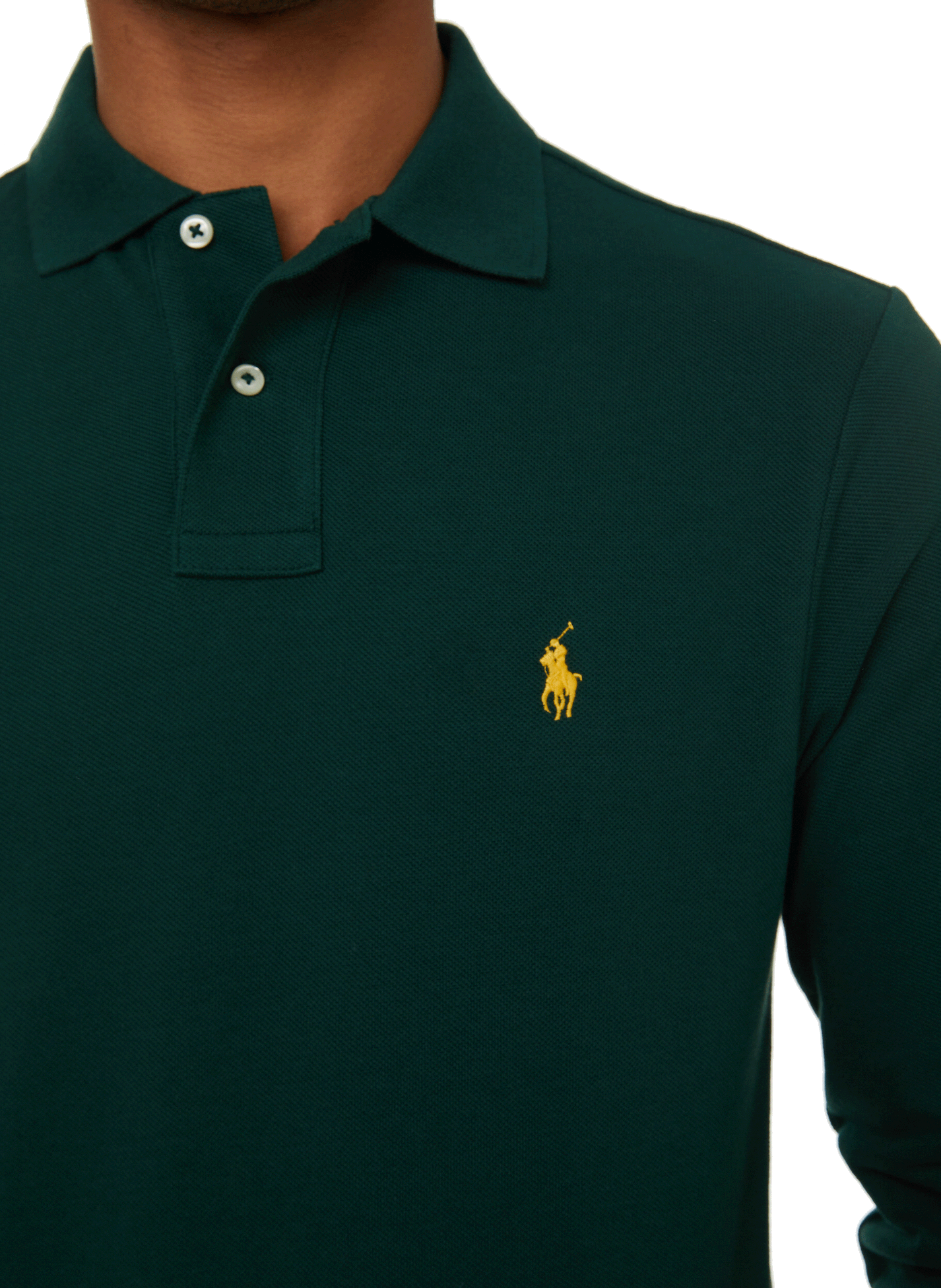Cotton piqué polo shirt POLO RALPH LAUREN Green