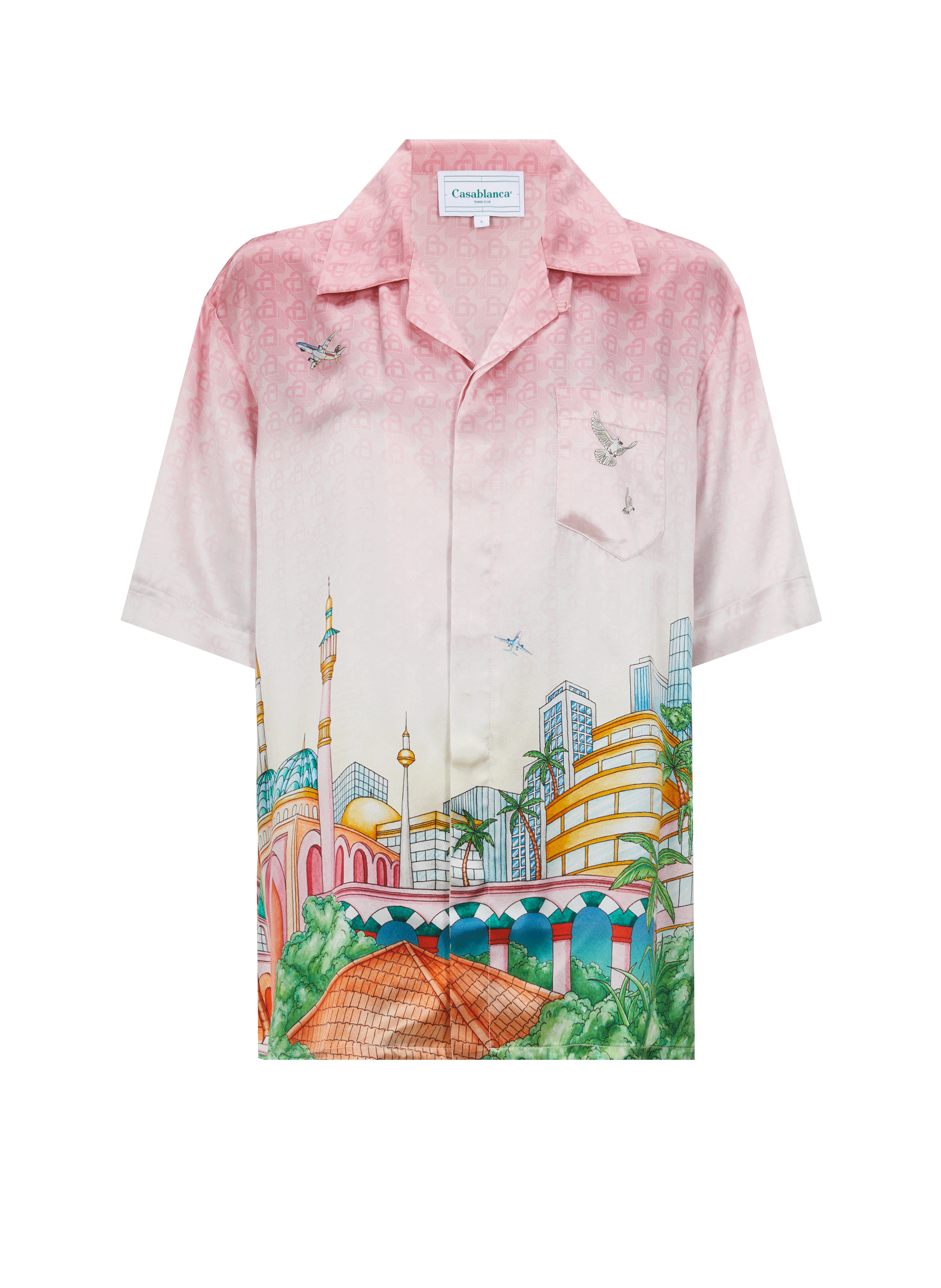 Chemise d'ensemble en soie