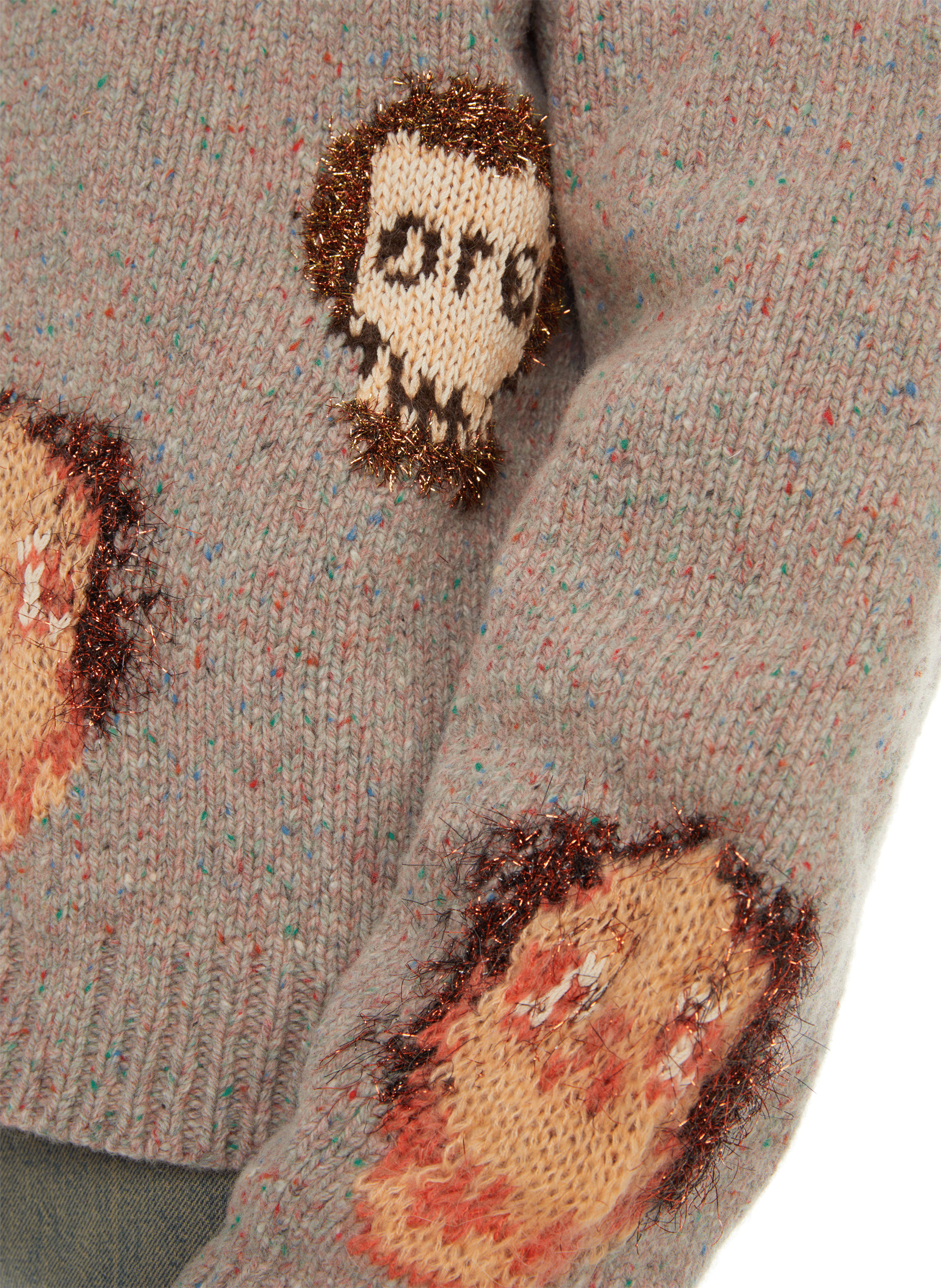 Pull oversize en laine mélangé  ACNE STUDIOS Gris