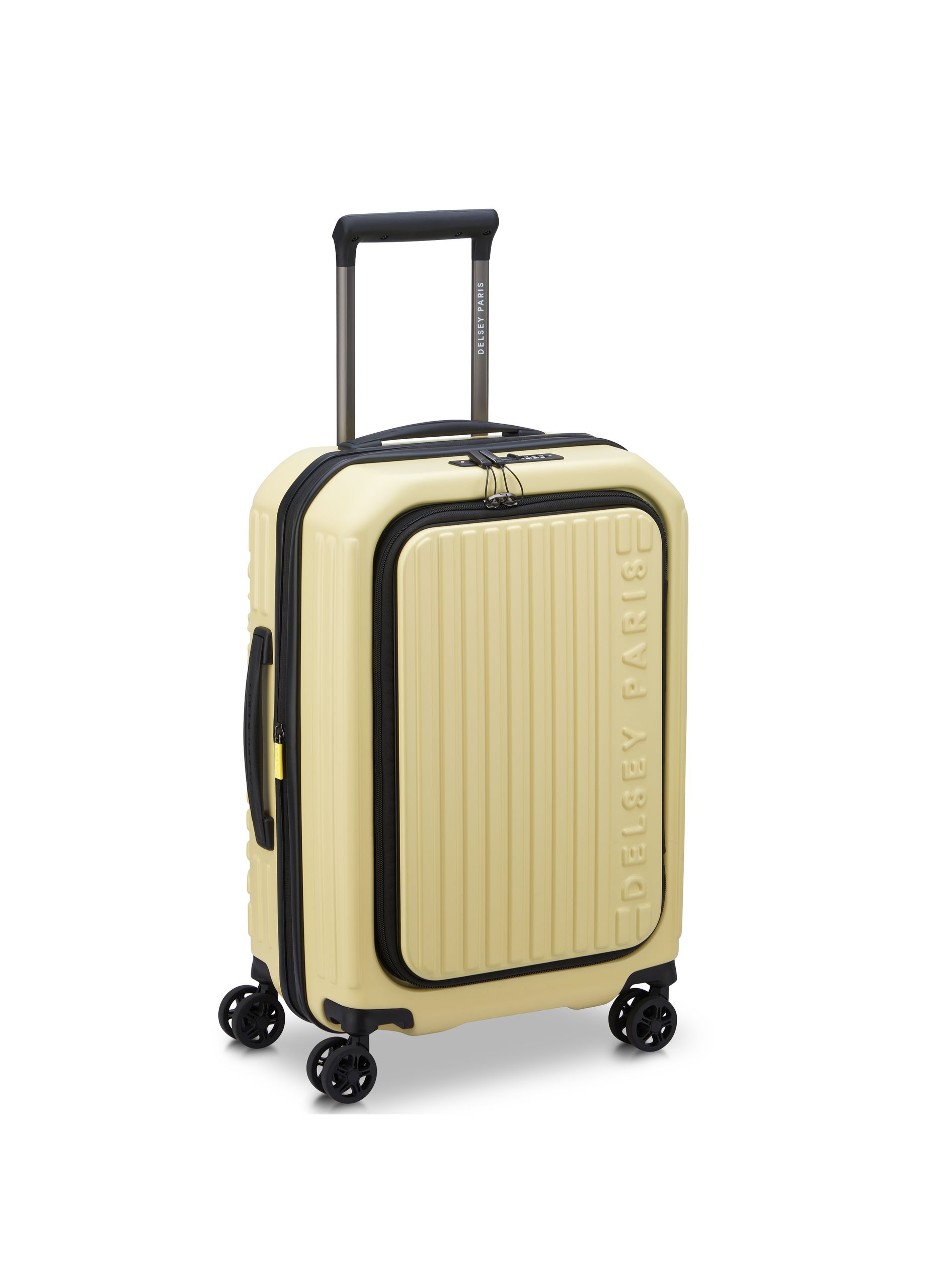 Valise cabine rigide taille s - securitime zip DELSEY PARIS Jaune