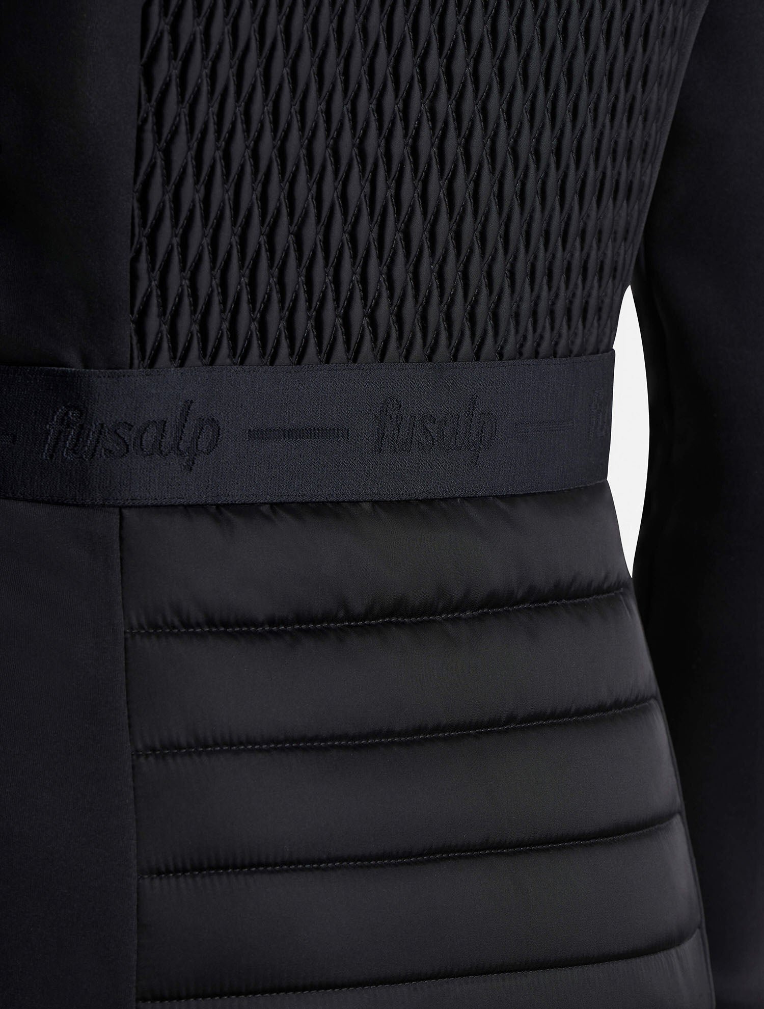 Veste meryl col montant coupe ajustée FUSALP Noir