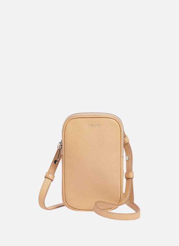 Etui téléphone en cuir grainé Beige by LE TANNEUR LE TANNEUR Etui téléphone en cuir grainé Beige