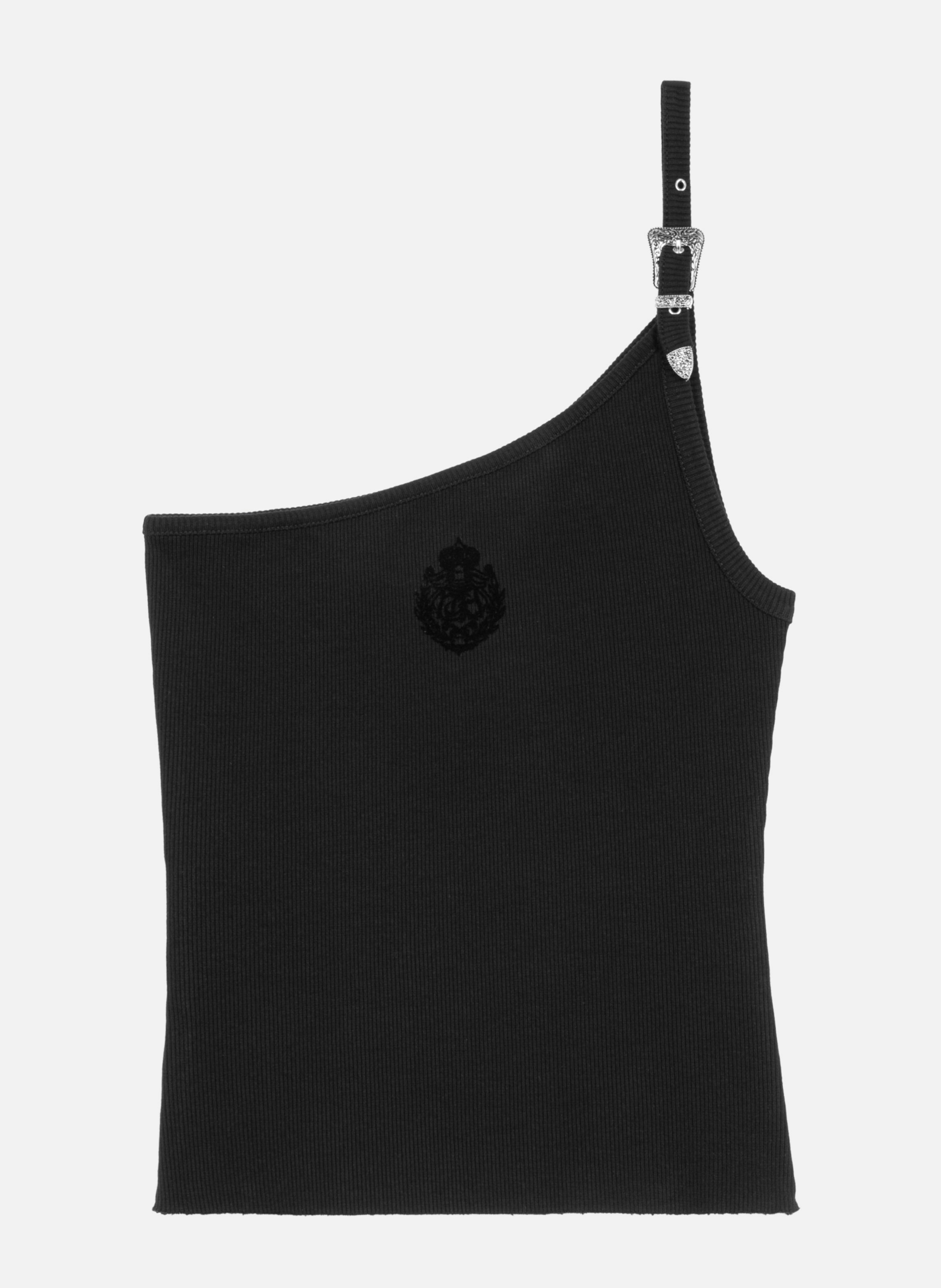 Débardeur asymétrique côtelé THE KOOPLES 