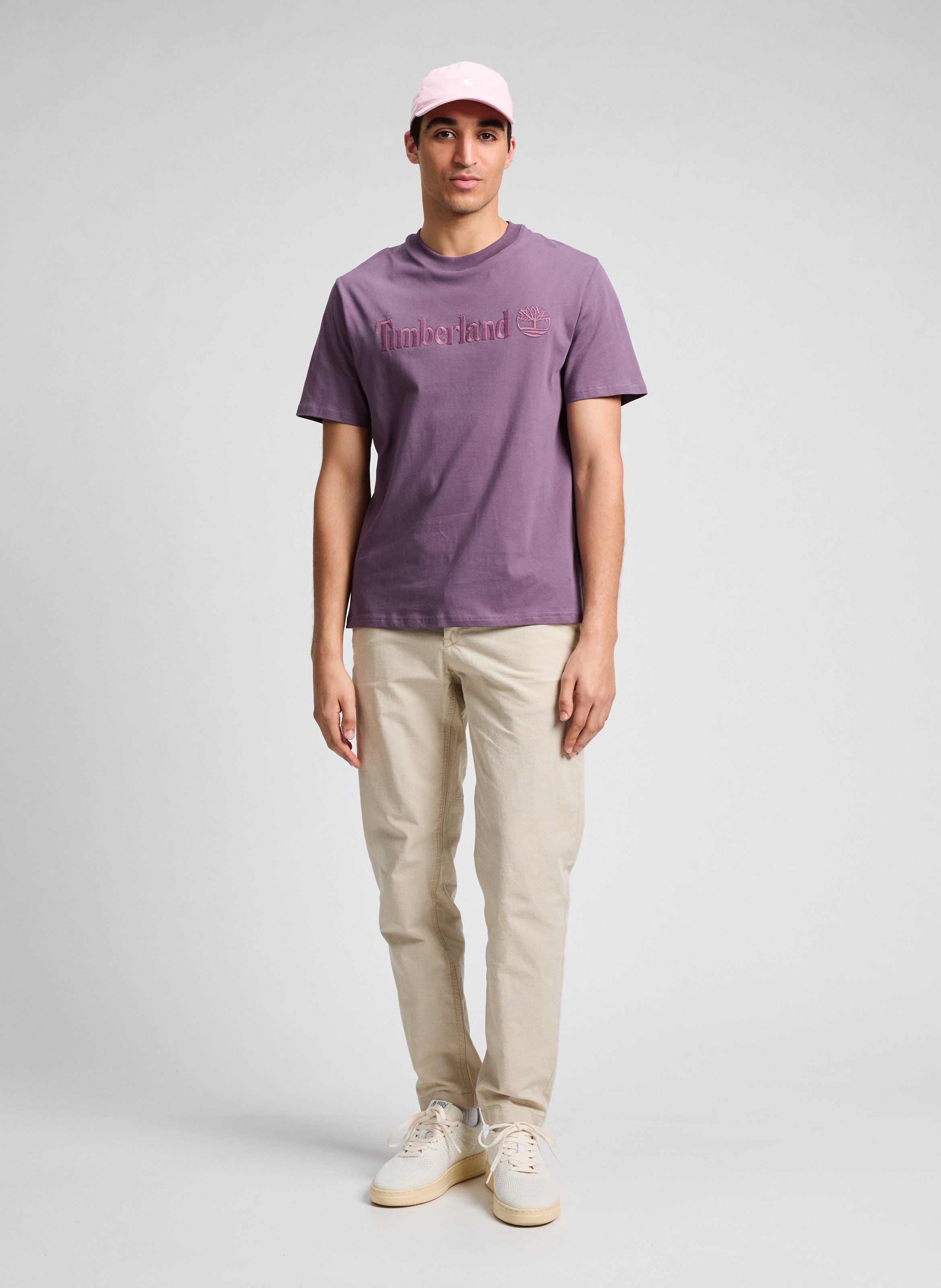 Pantalon à cordon en coton  TIMBERLAND Beige