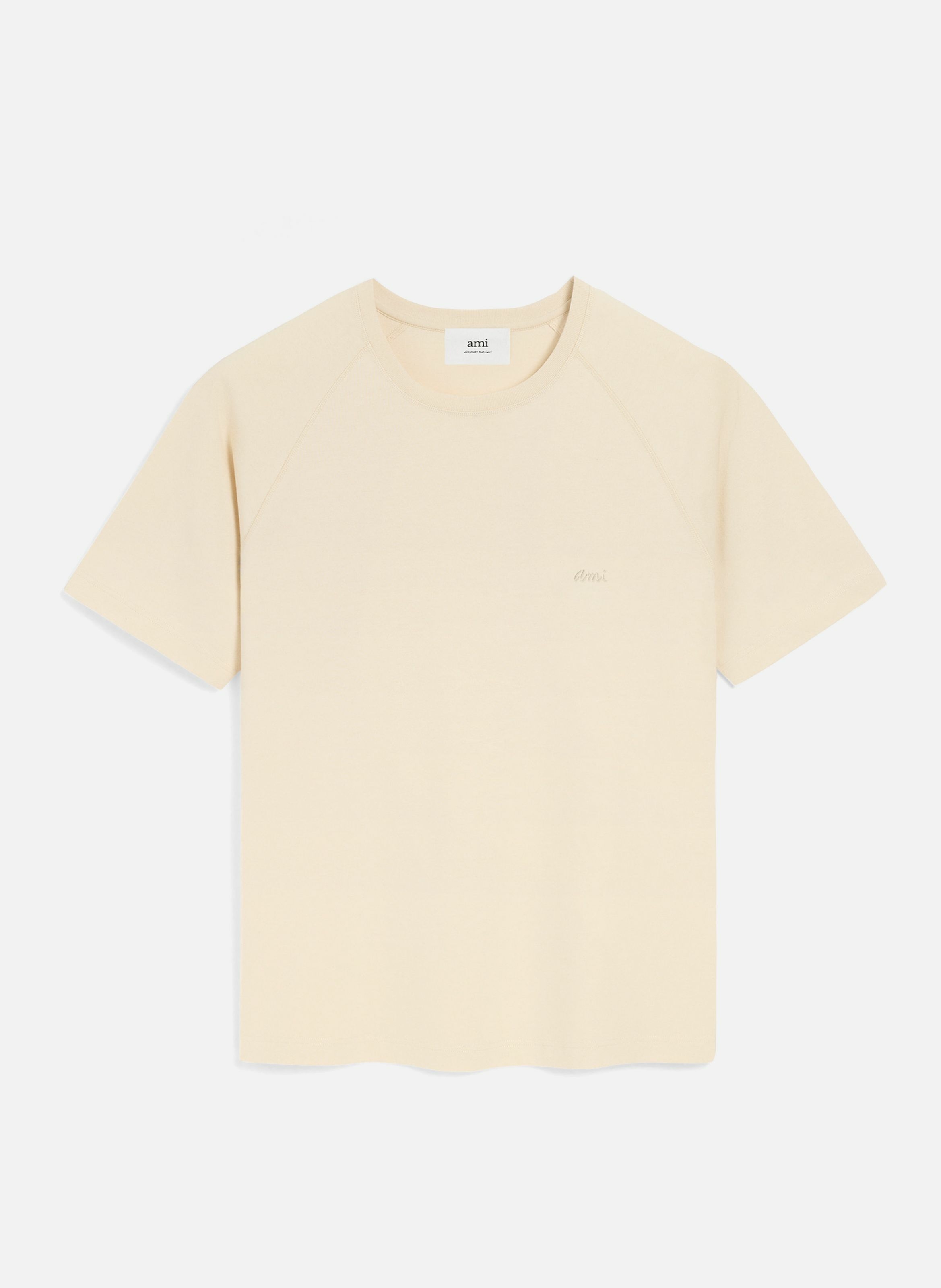 T-shirt manches courtes en coton unisexe AMI PARIS Blanc