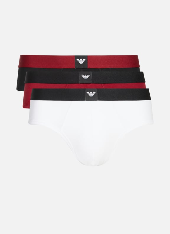 Lot de 3 slips en coton Multicolore by EMPORIO ARMANI EMPORIO ARMANI Lot de 3 slips en coton Multicolore