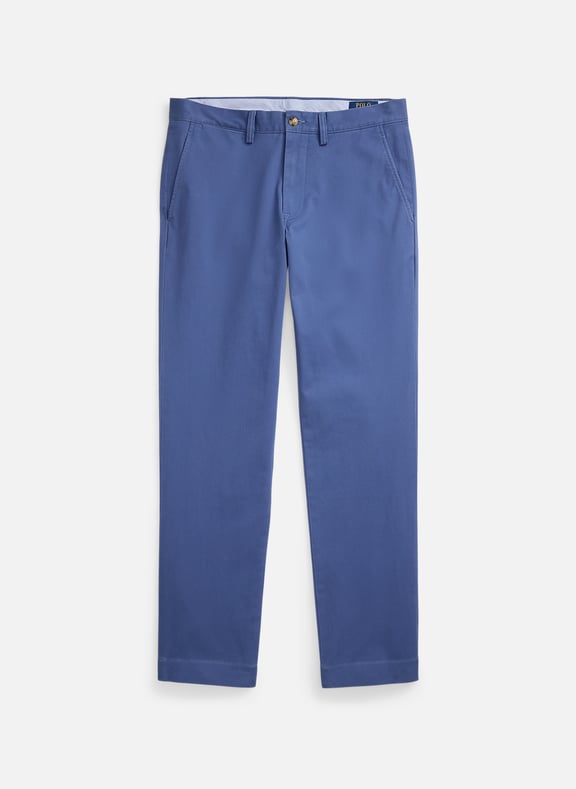 Pantalon chino slim en coton stretch Bleu by POLO RALPH LAUREN POLO RALPH LAUREN Pantalon chino slim en coton stretch Bleu