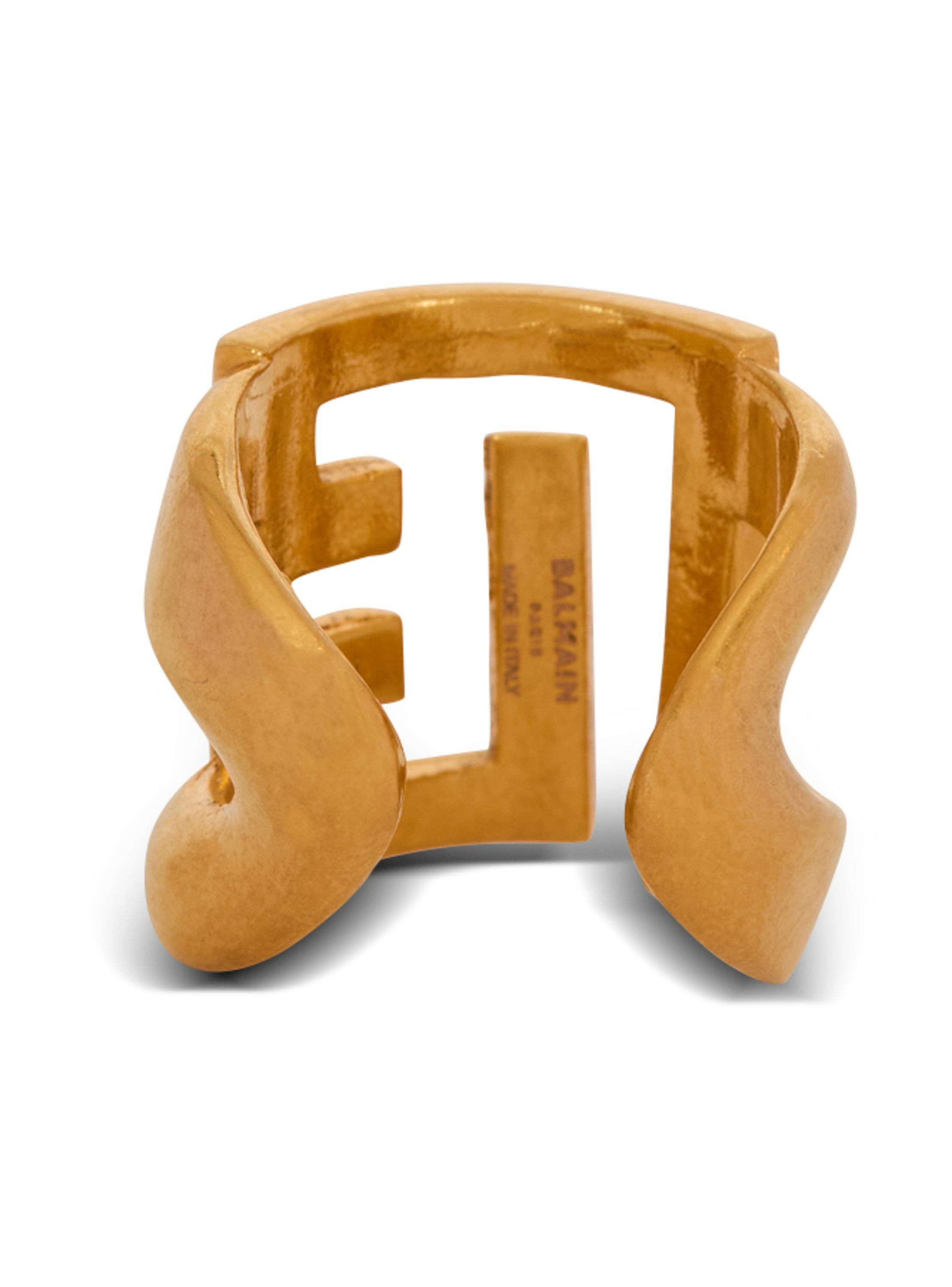 Bague sync pb en laiton BALMAIN Doré