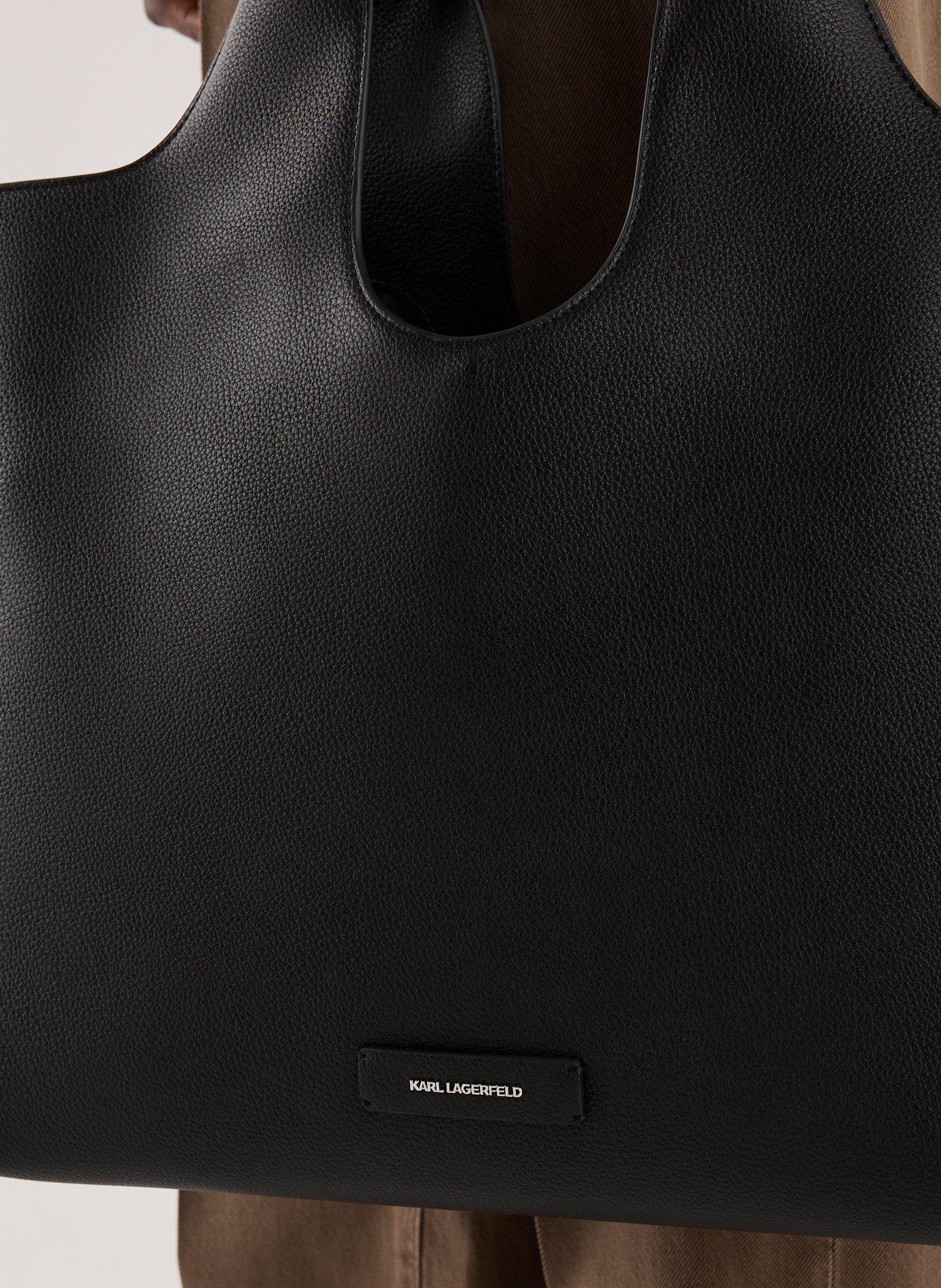 Sac à main à logo KARL LAGERFELD Noir