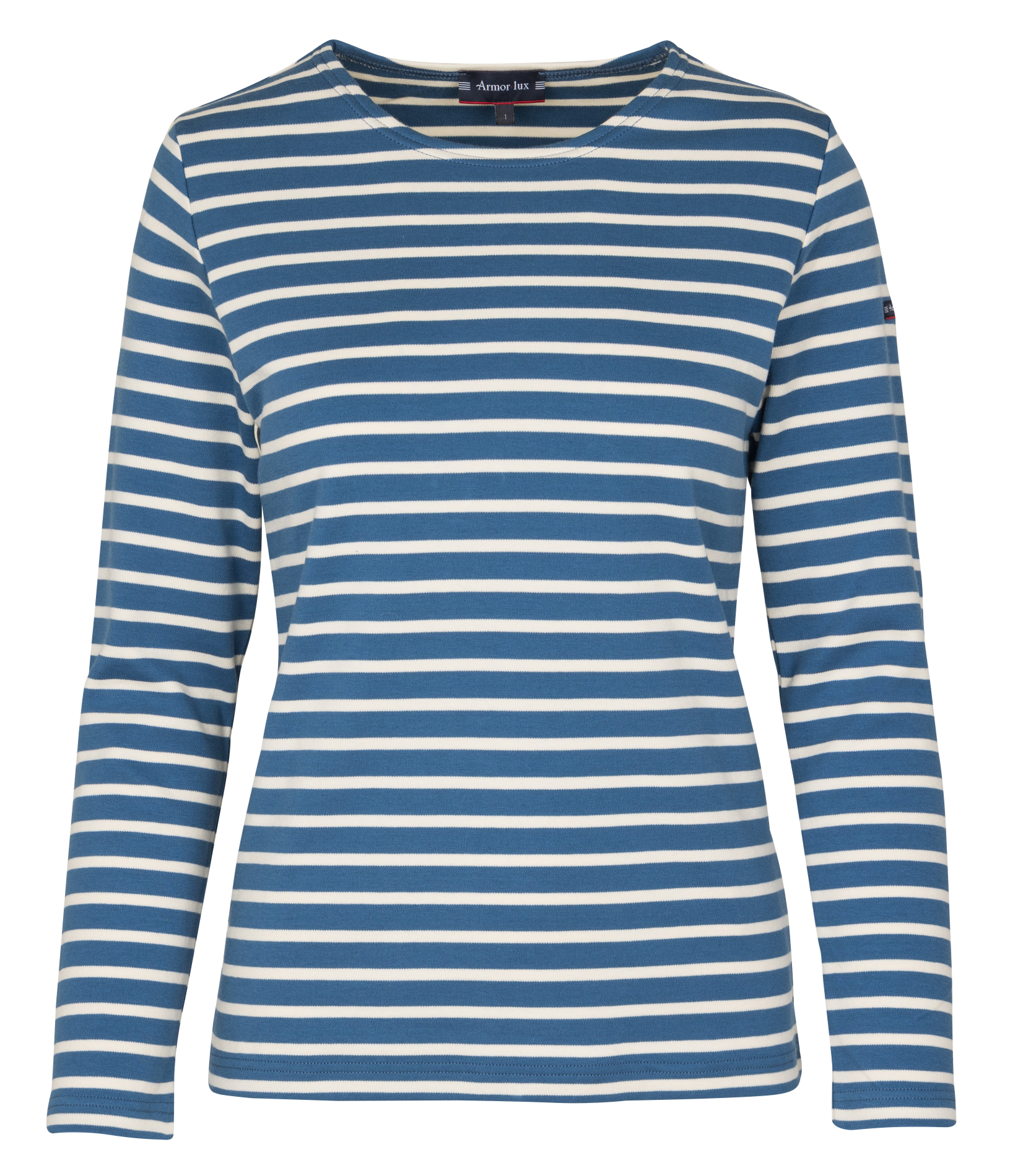 Marinière col rond en coton ARMOR-LUX Bleu