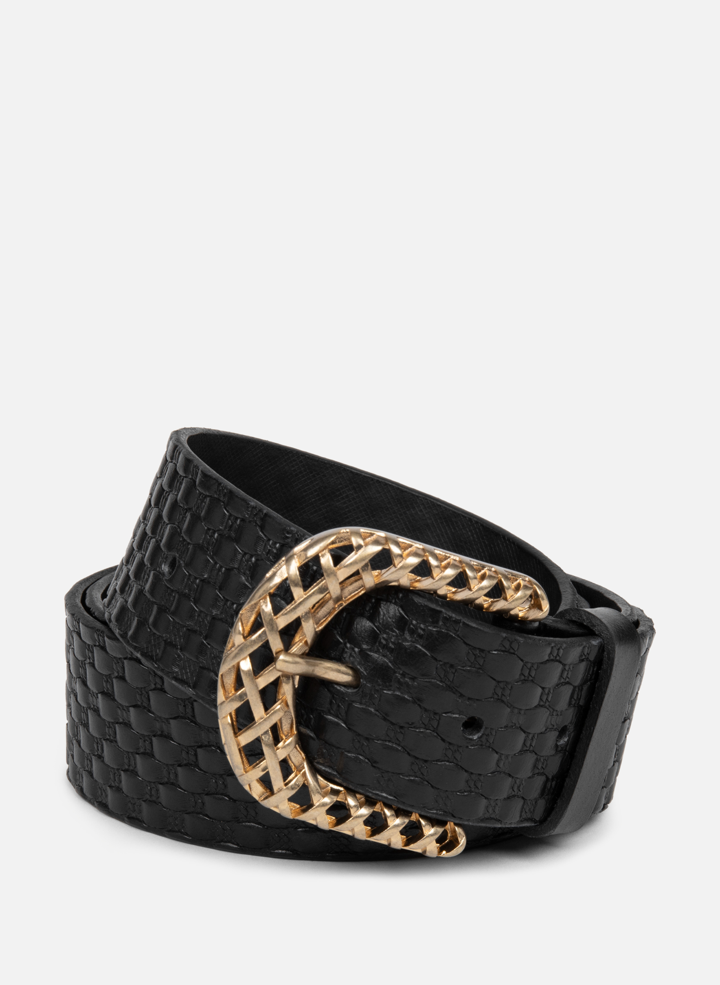 Belt - Ceinture Cuir Végétal Femme LANCASTER Black