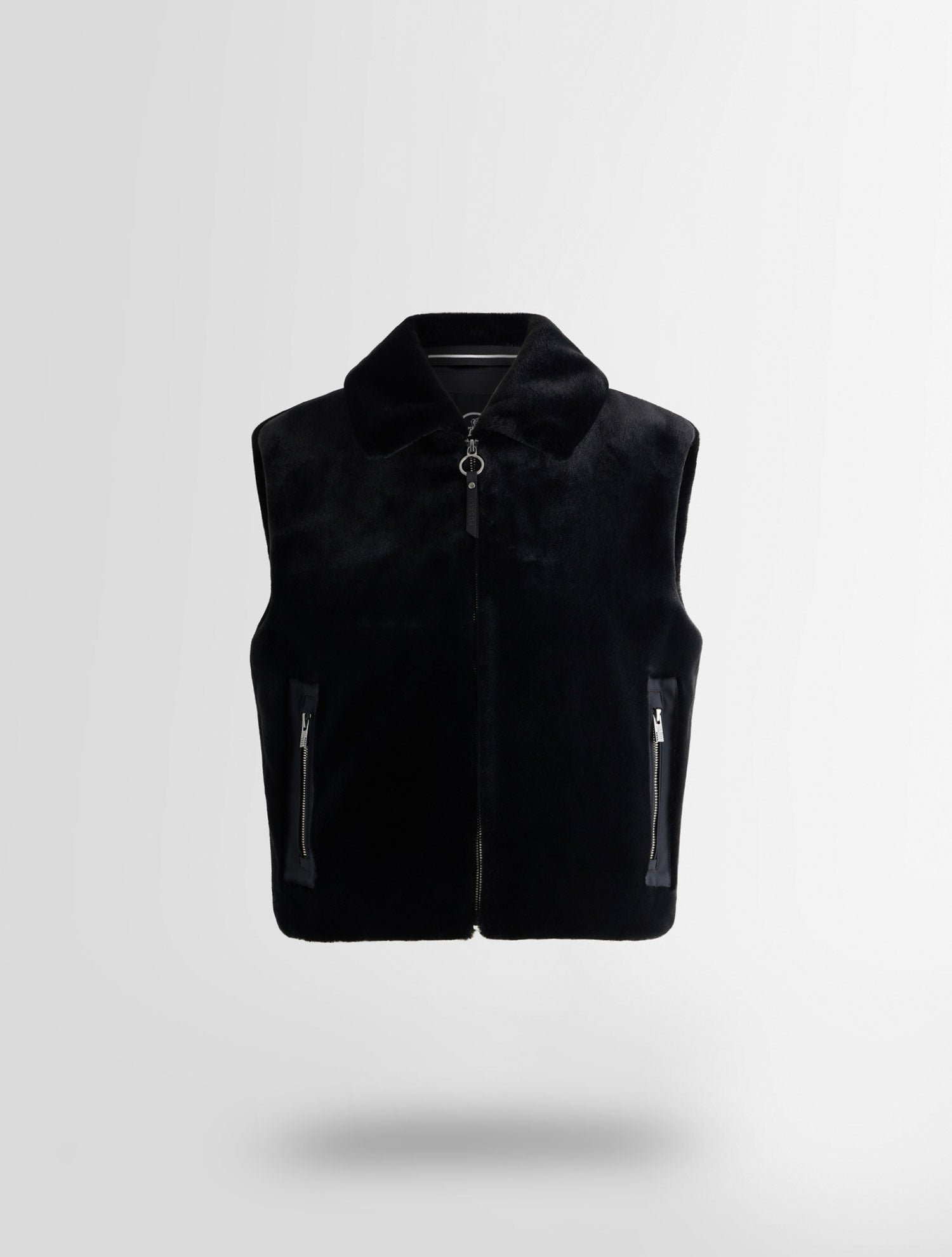 Veste sans manches piagina col tailleur coupe regular FUSALP Noir