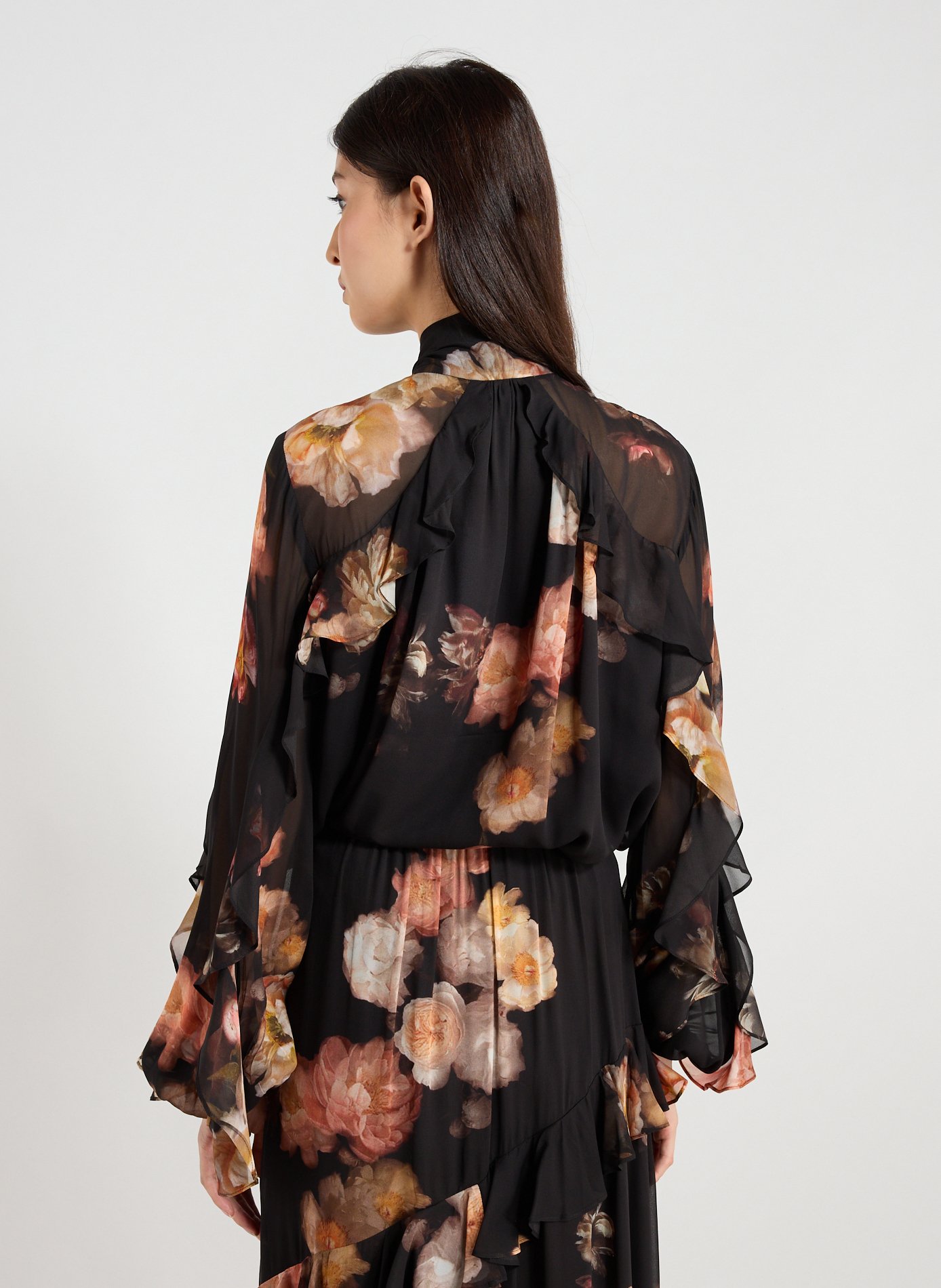 Blouse fleurie à col V ZIMMERMANN Multicolore