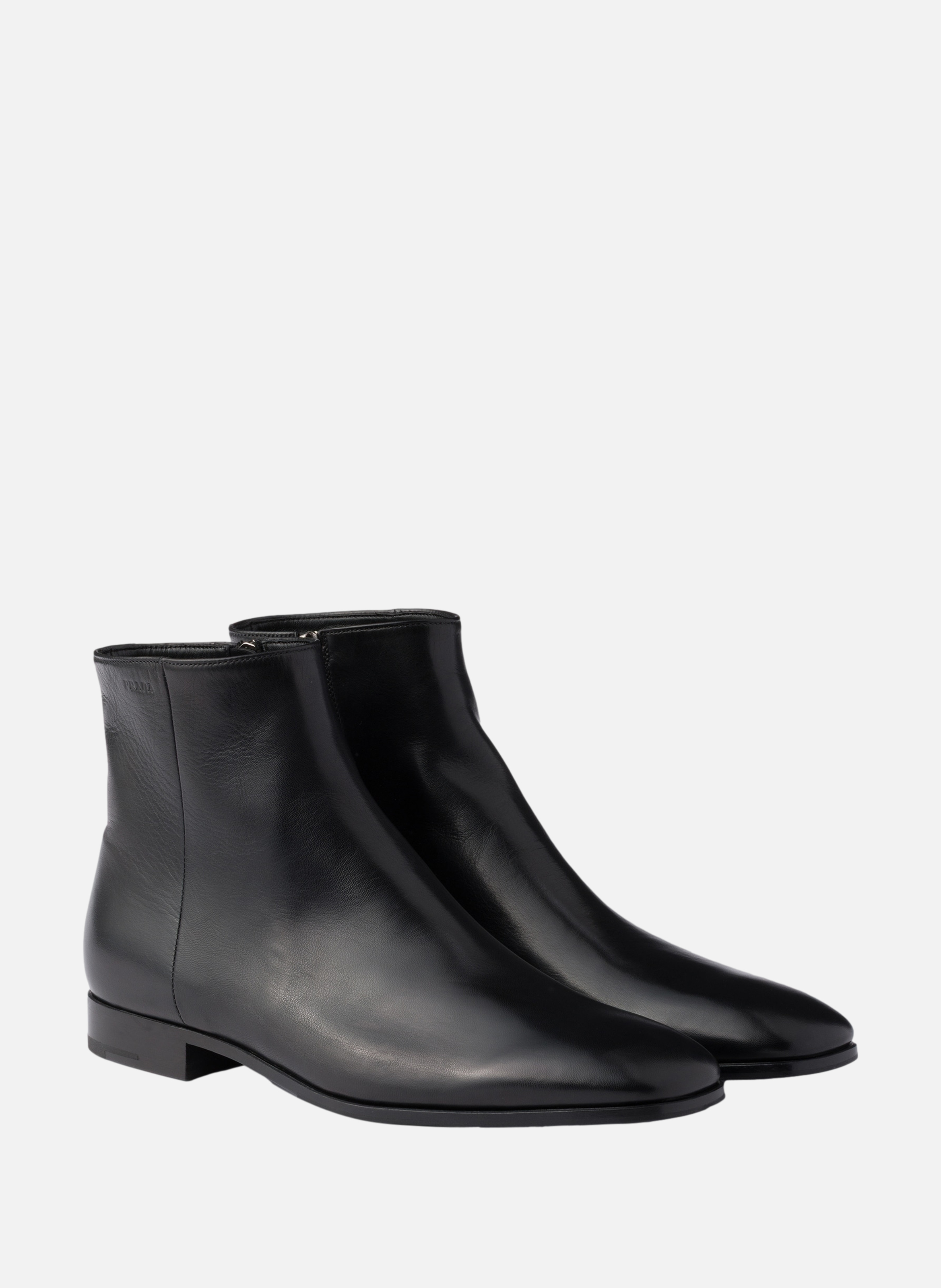 Bottines en cuir PRADA Noir