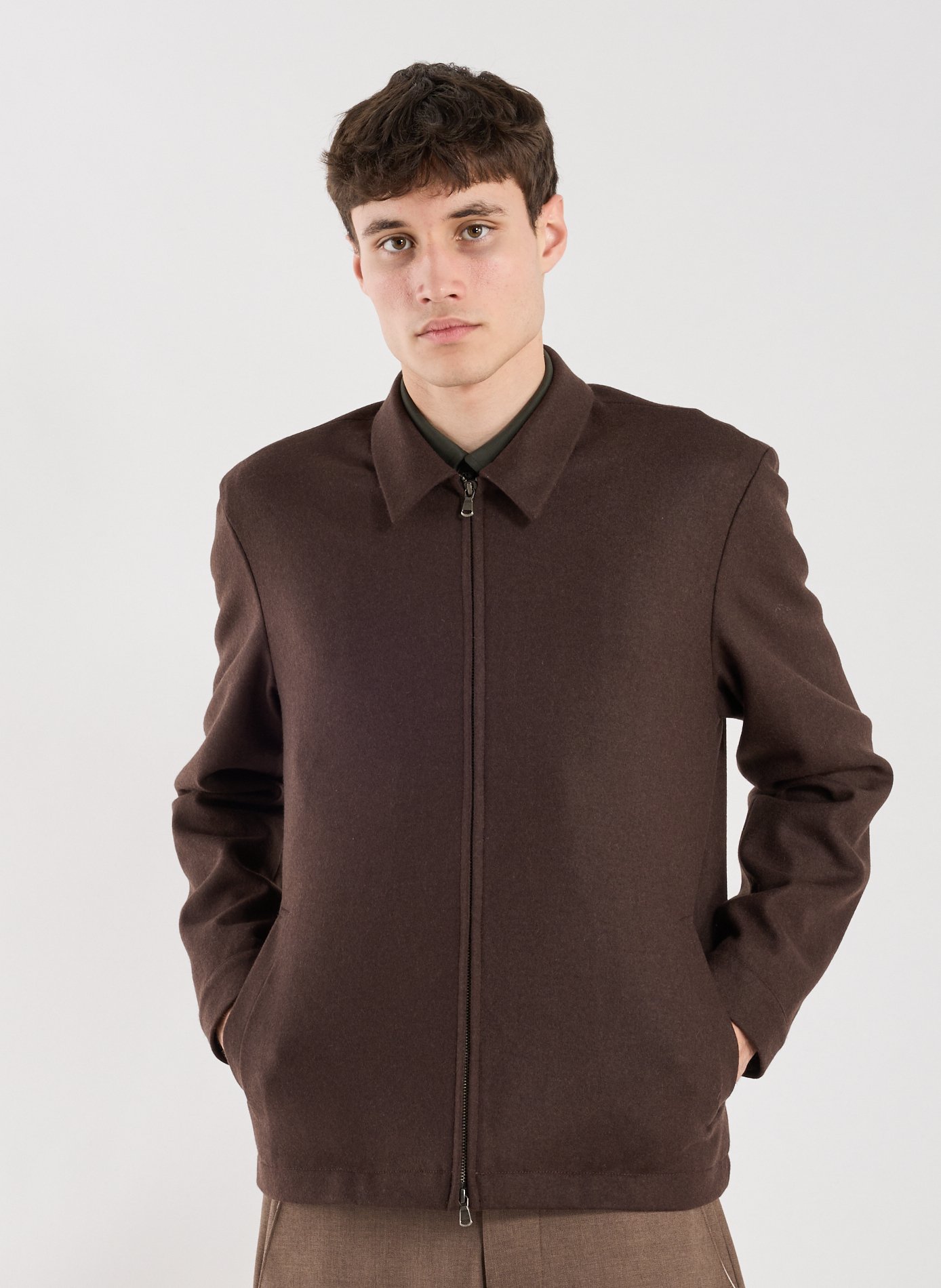 Wool jacket SUNSPEL Brown