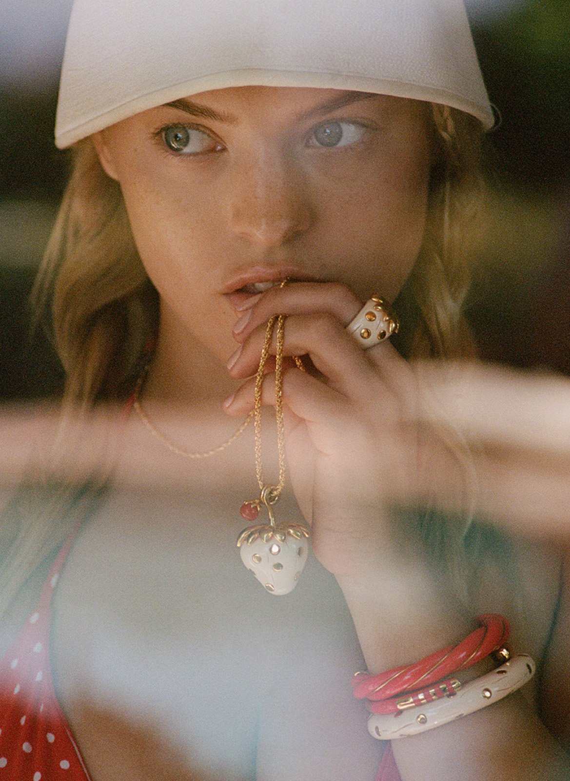 Twisted bracelet Red