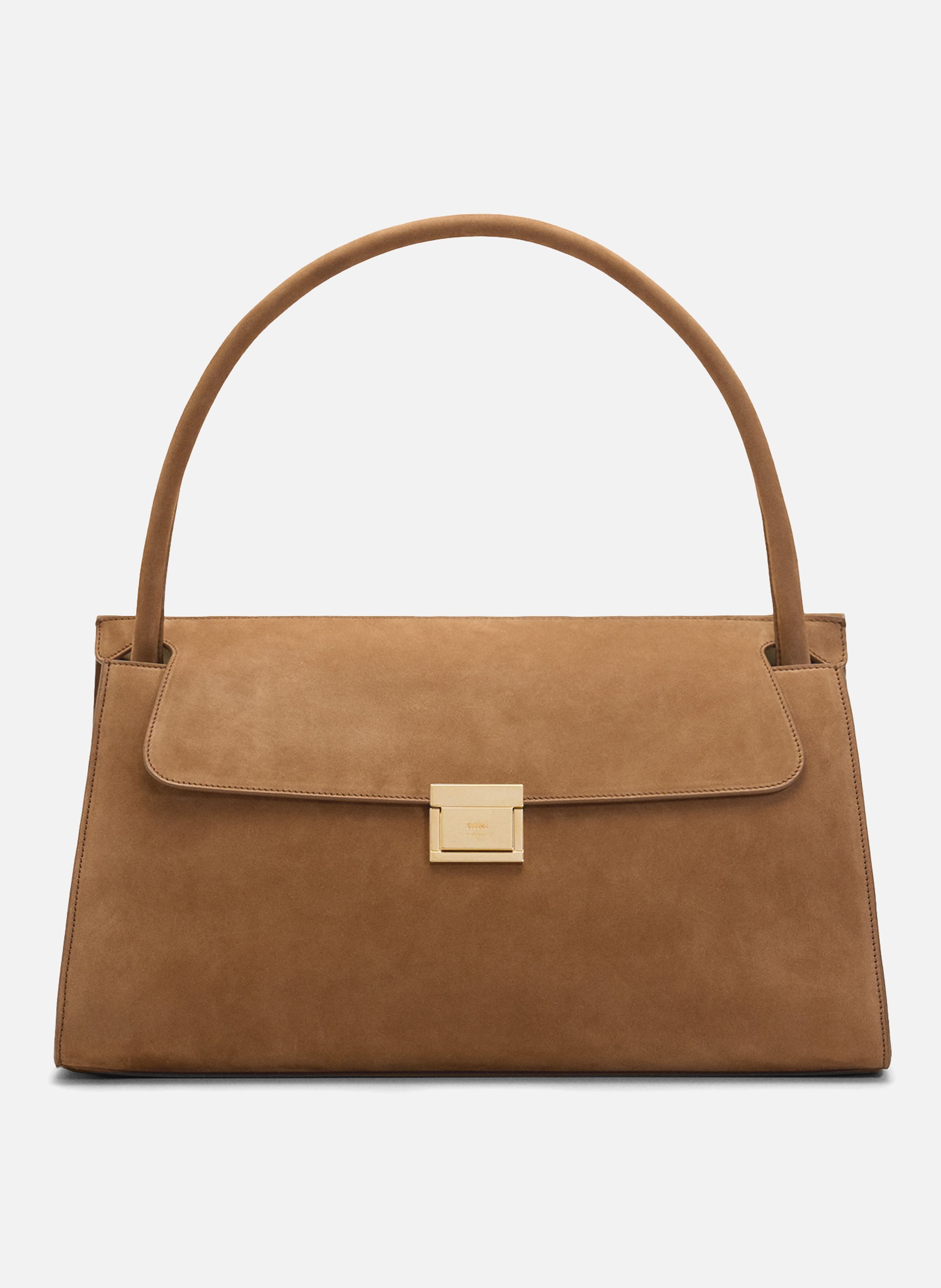 Sac mimi unisexe en cuir de veau MarronAMI PARIS