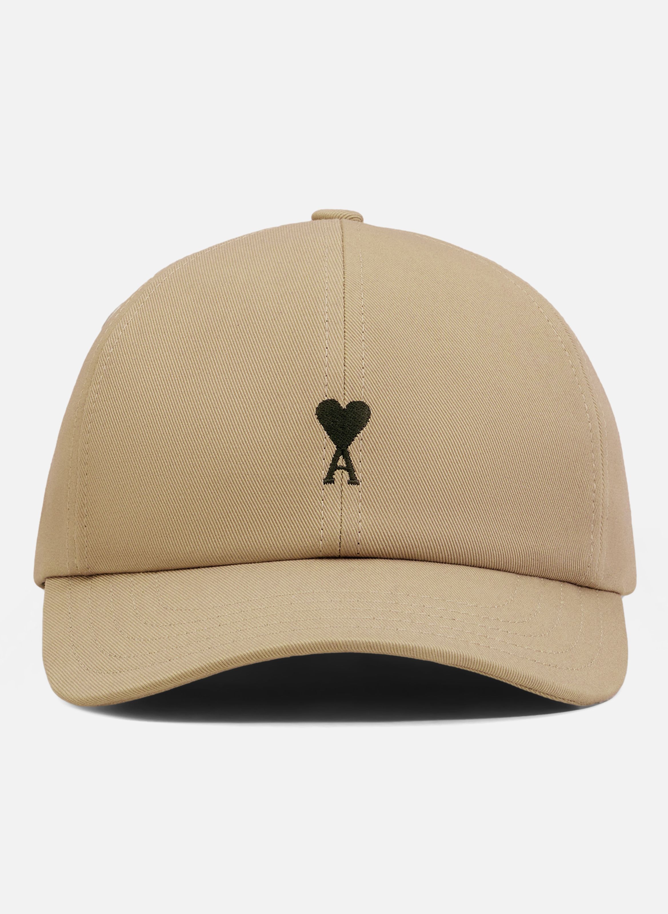 Casquette ami de coeur unisexe en coton AMI PARIS Beige