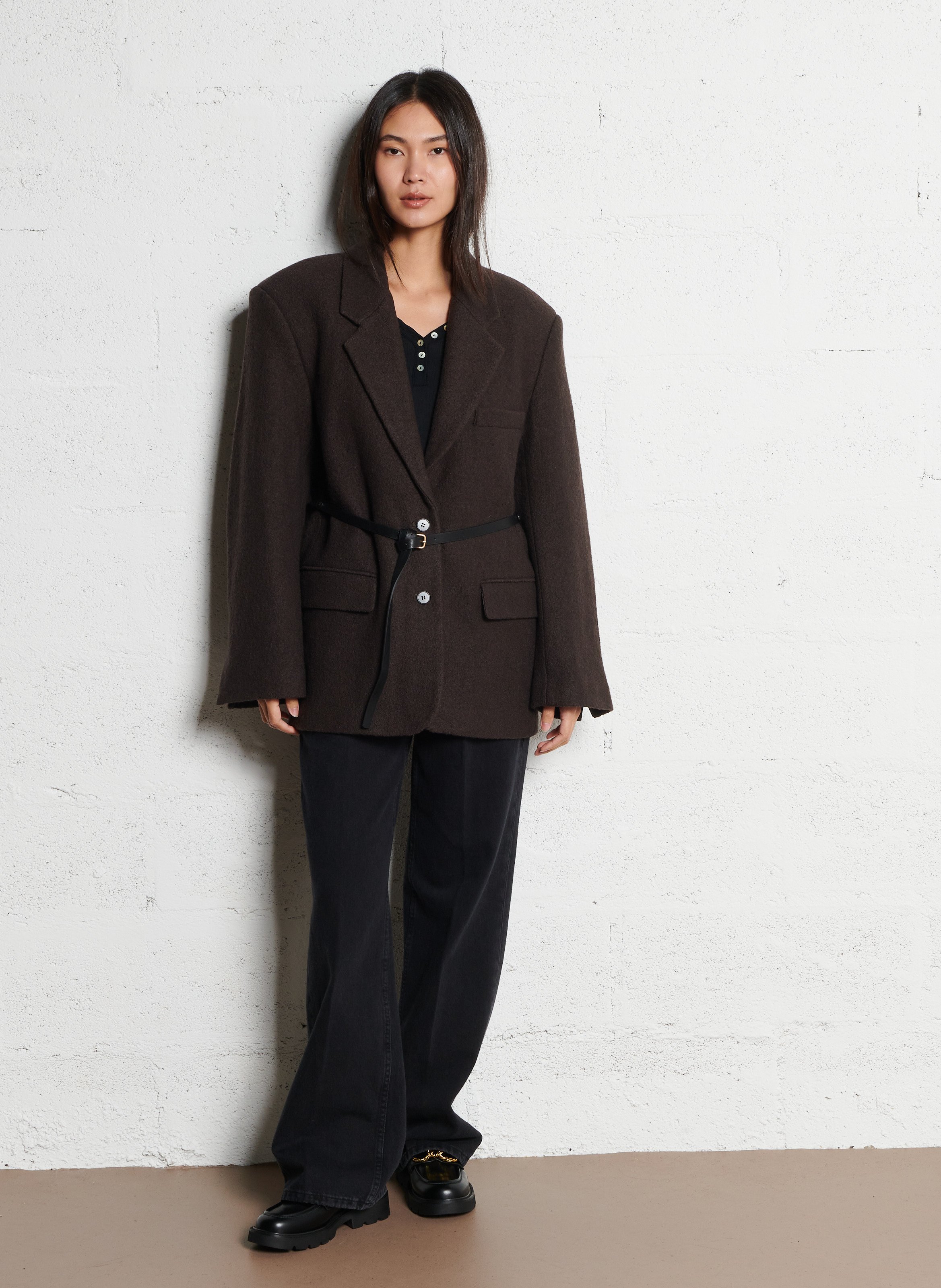 Jean large en coton vocchi BA&SH Noir