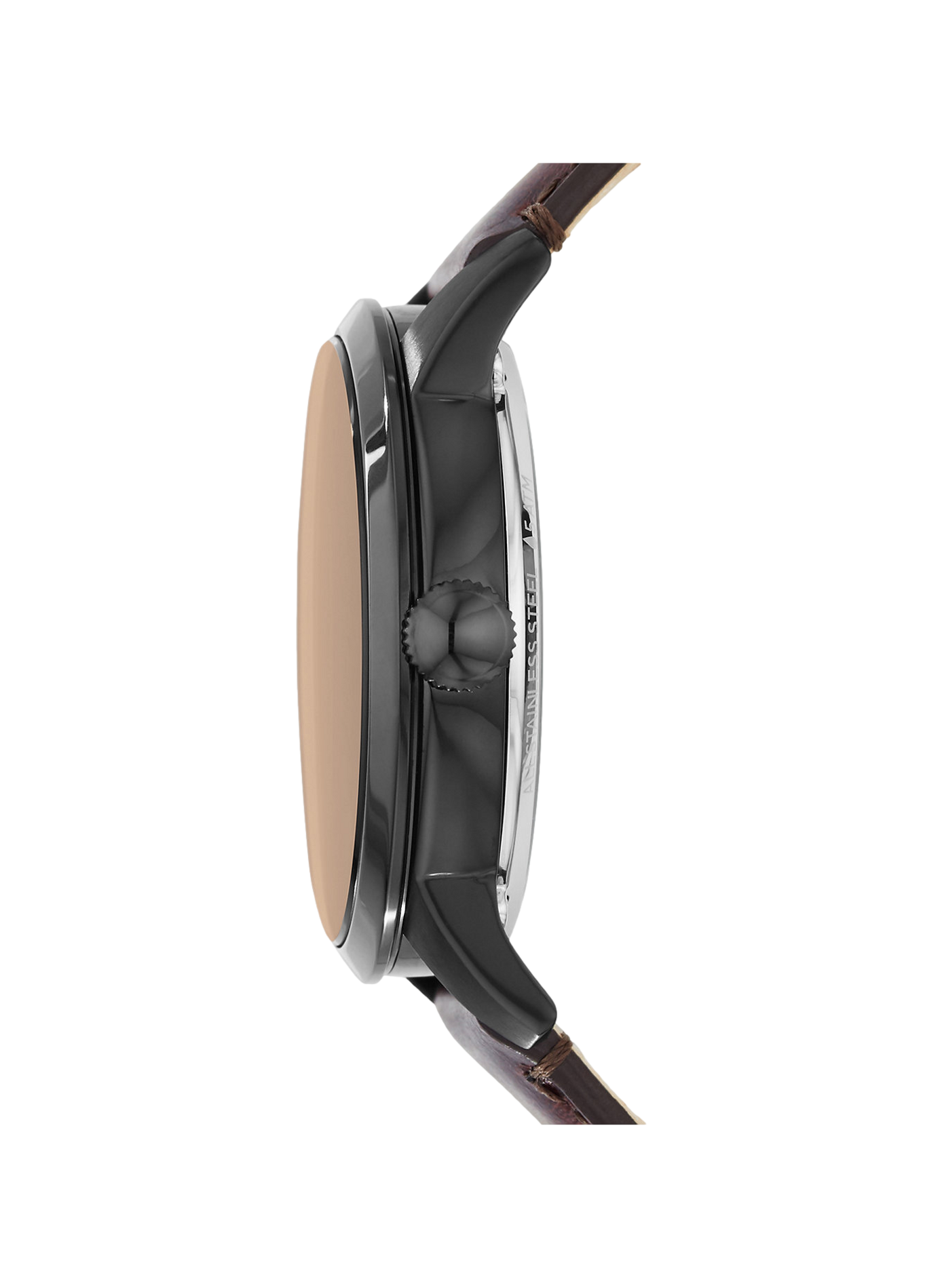 Montre Townsman bracelet en cuir FOSSIL Marron