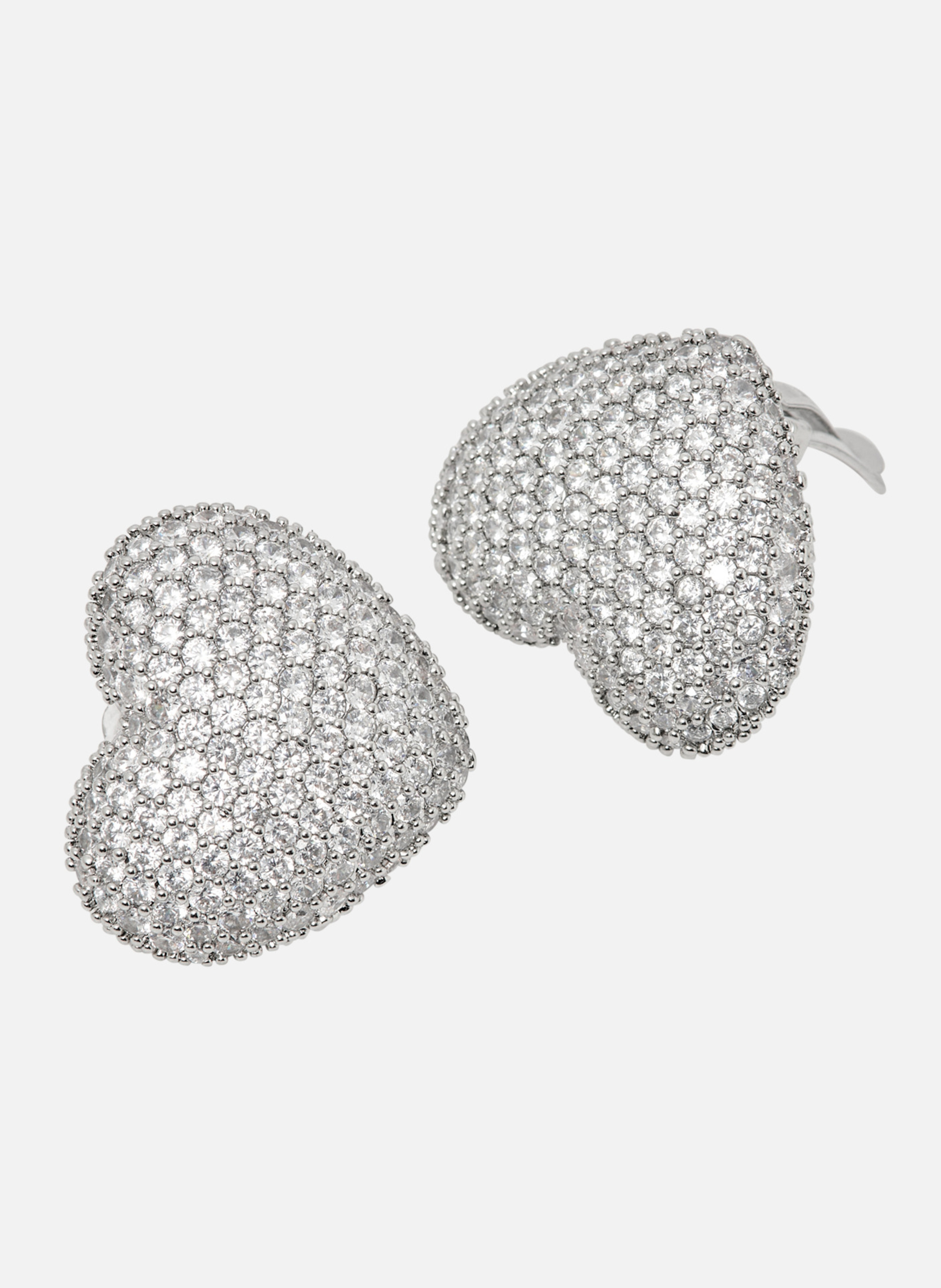 Boucles d'oreilles à clip Gris