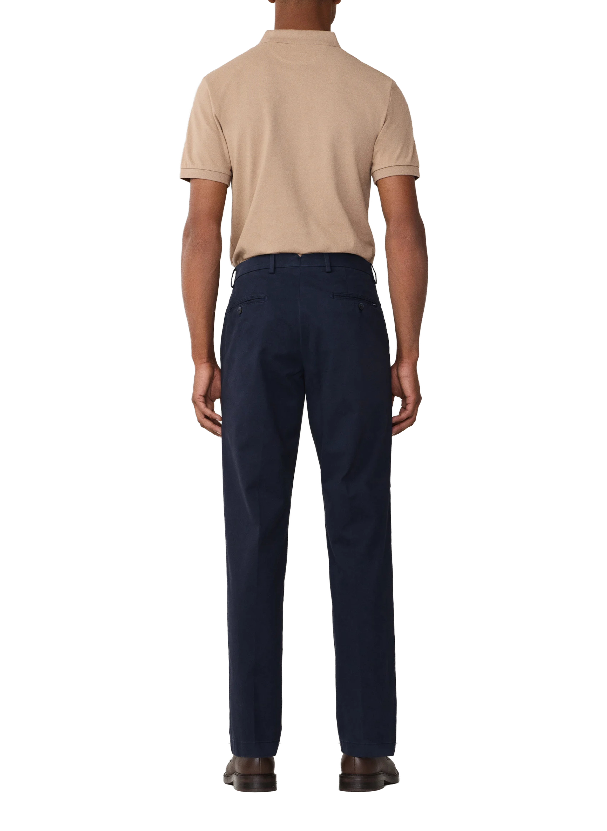 Pantalon chino en coton mélangé HACKETT Bleu