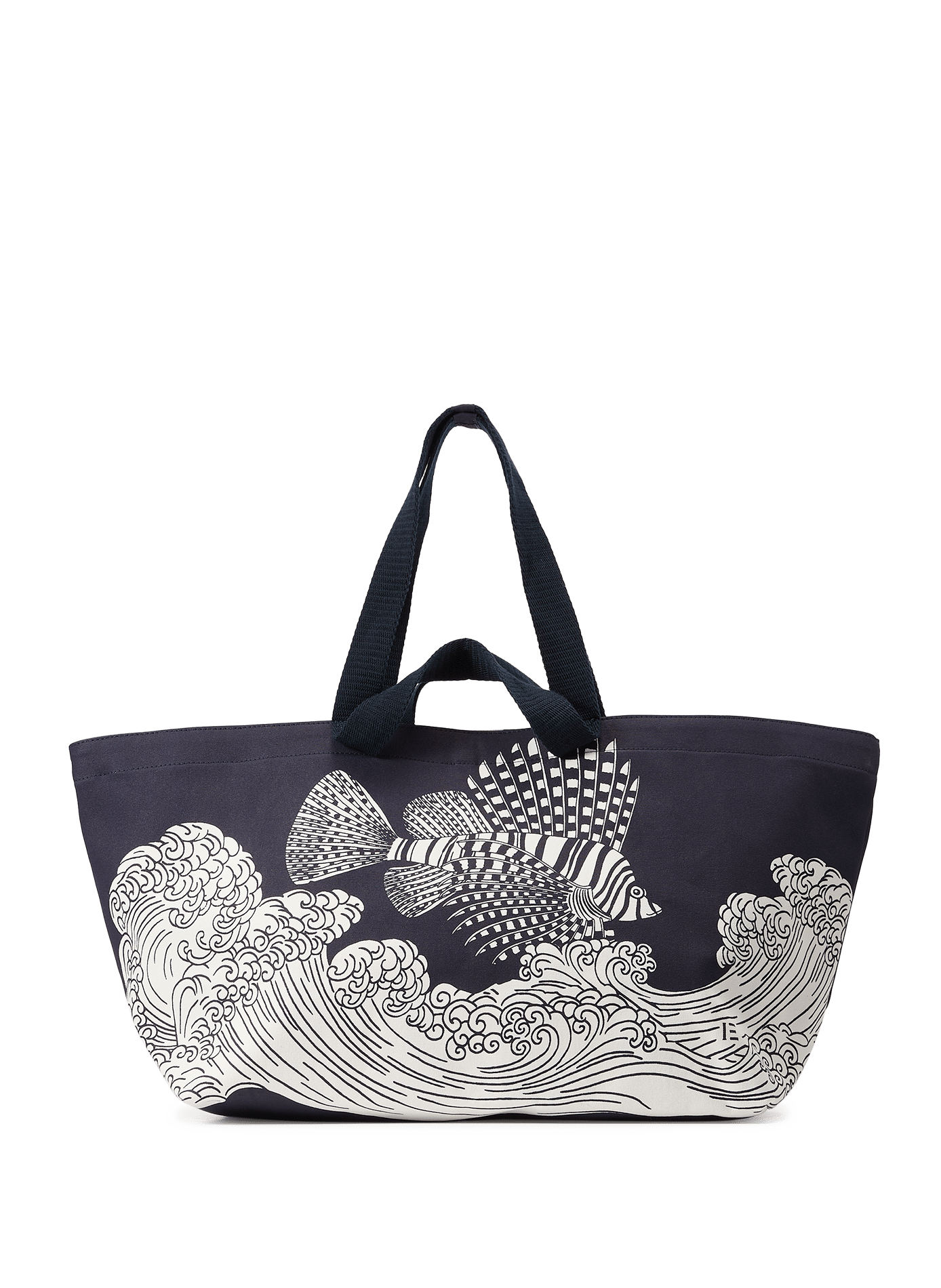 Cotton beach bag INOUITOOSH Blue