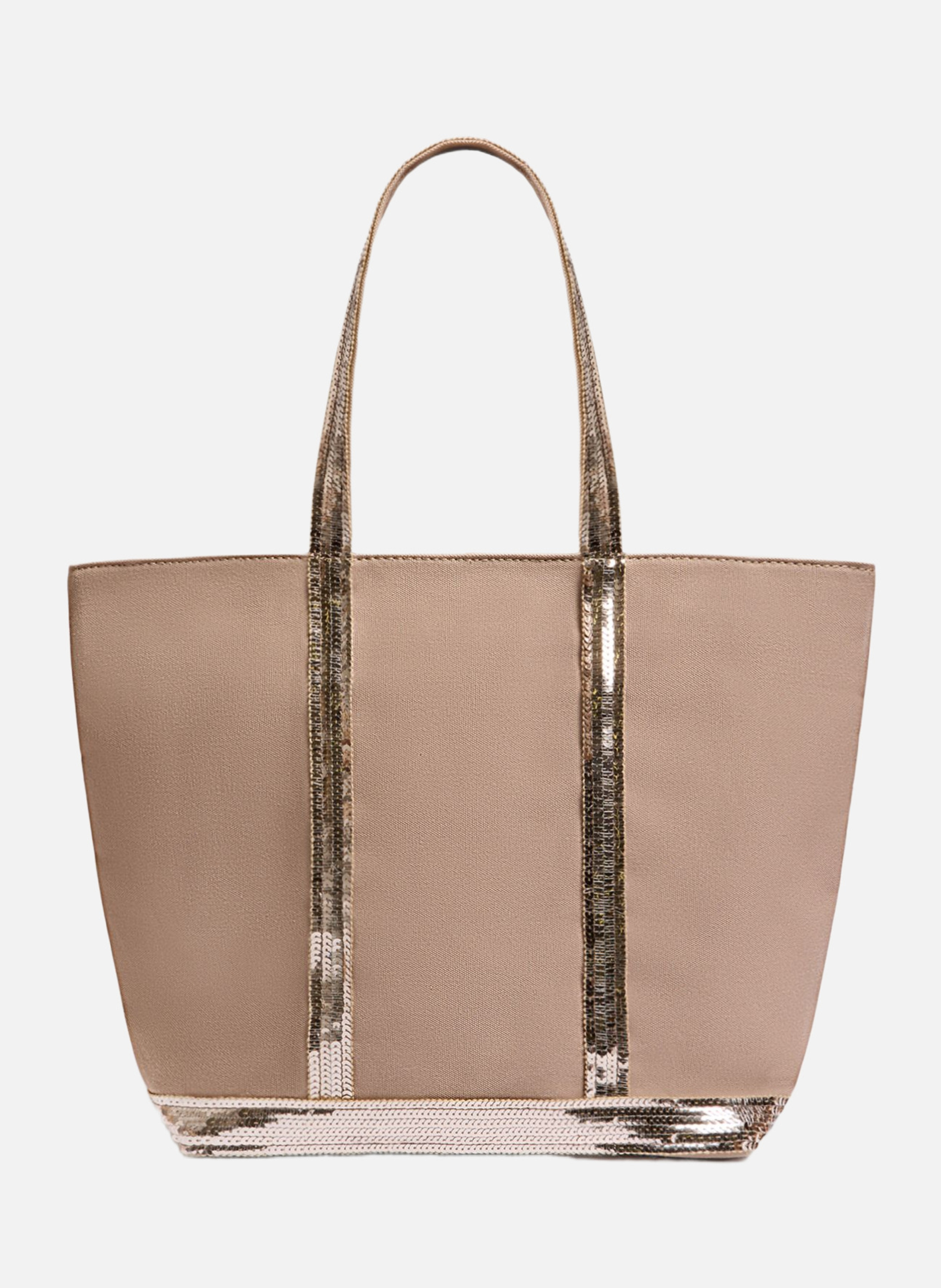 Cabas m zippé en toile VANESSA BRUNO Marron