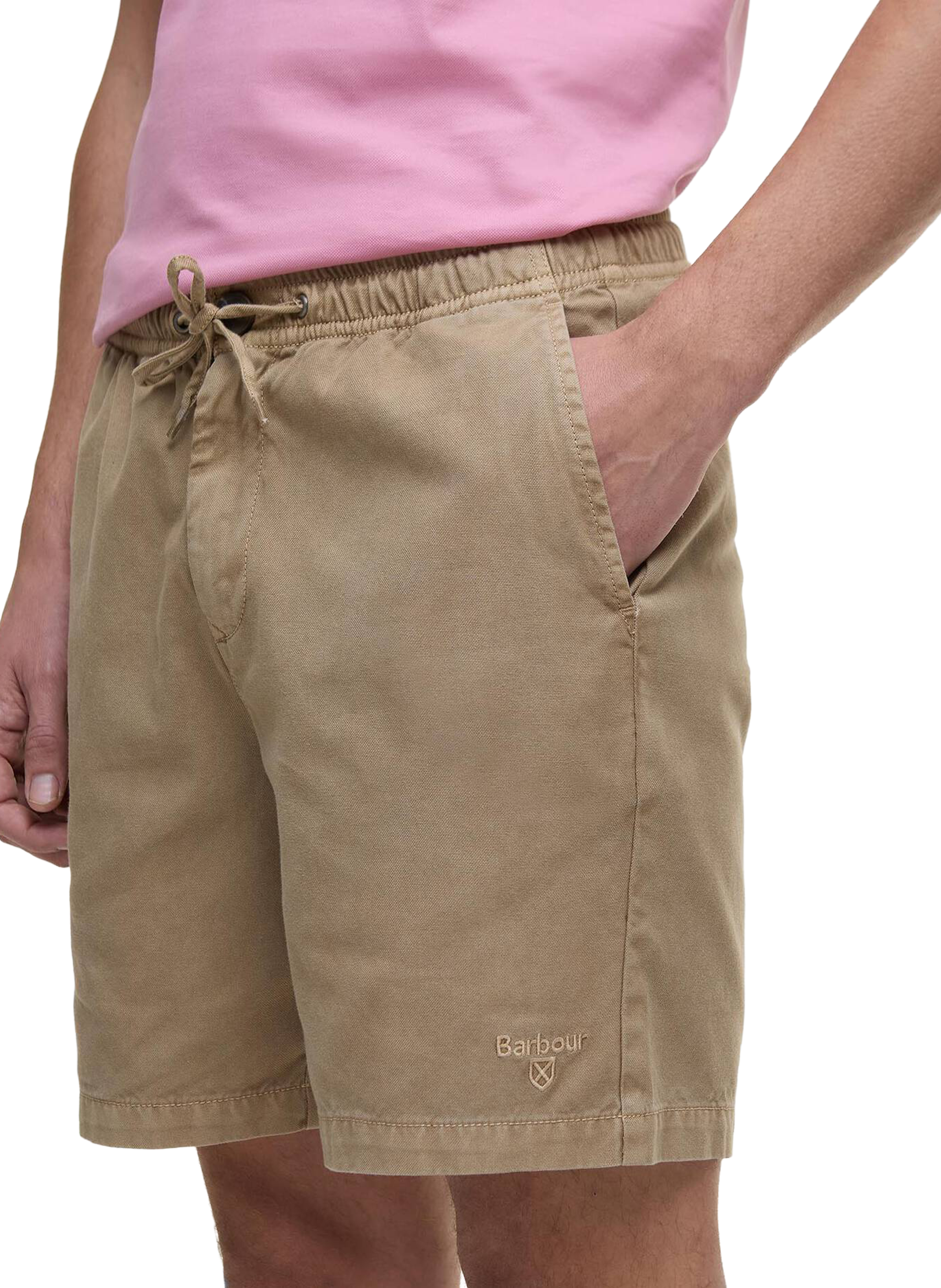 Cotton tie-waist shorts BARBOUR Beige