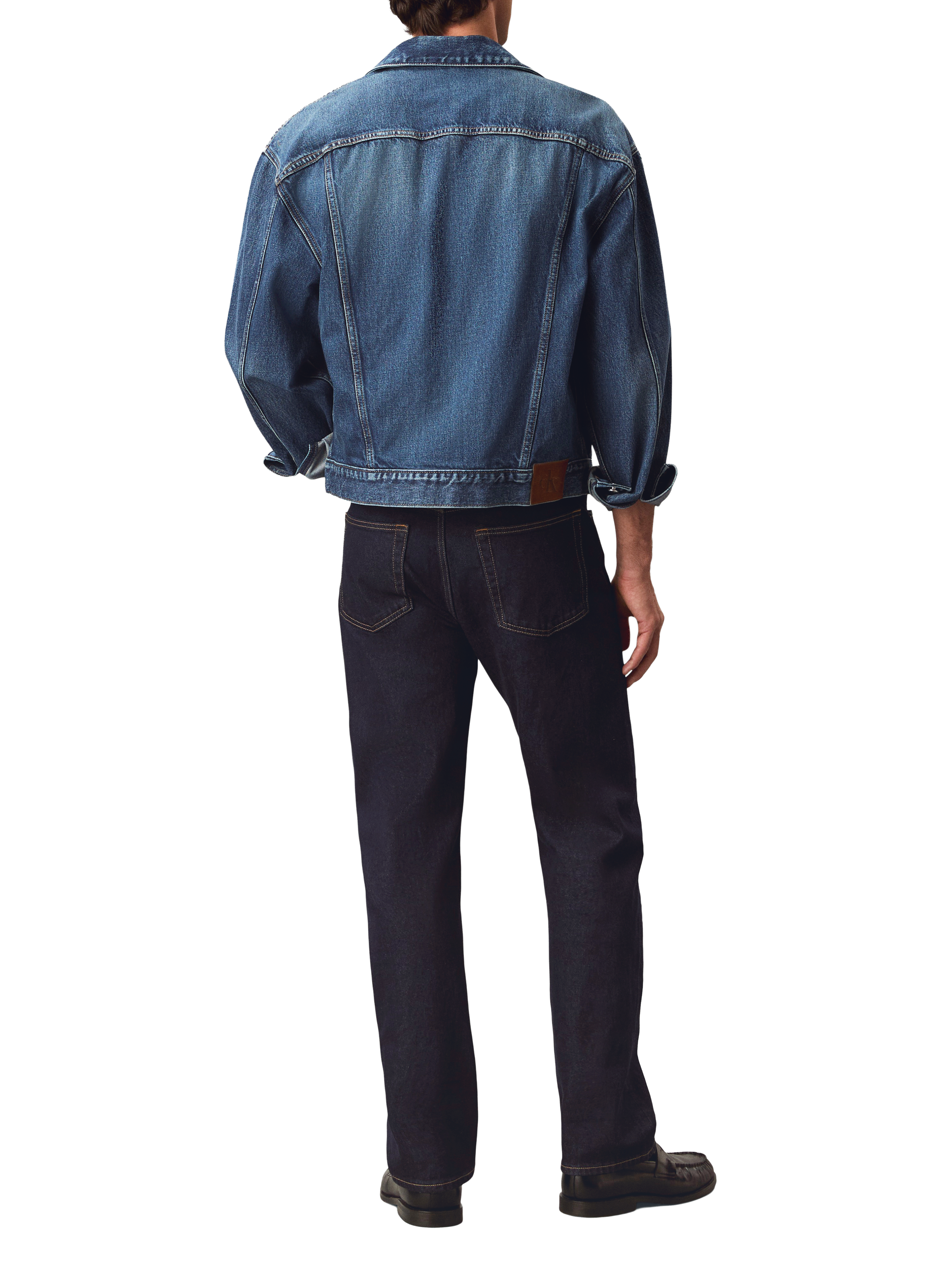 CK Classic straight jeans in blended cotton denim CALVIN KLEIN Blue