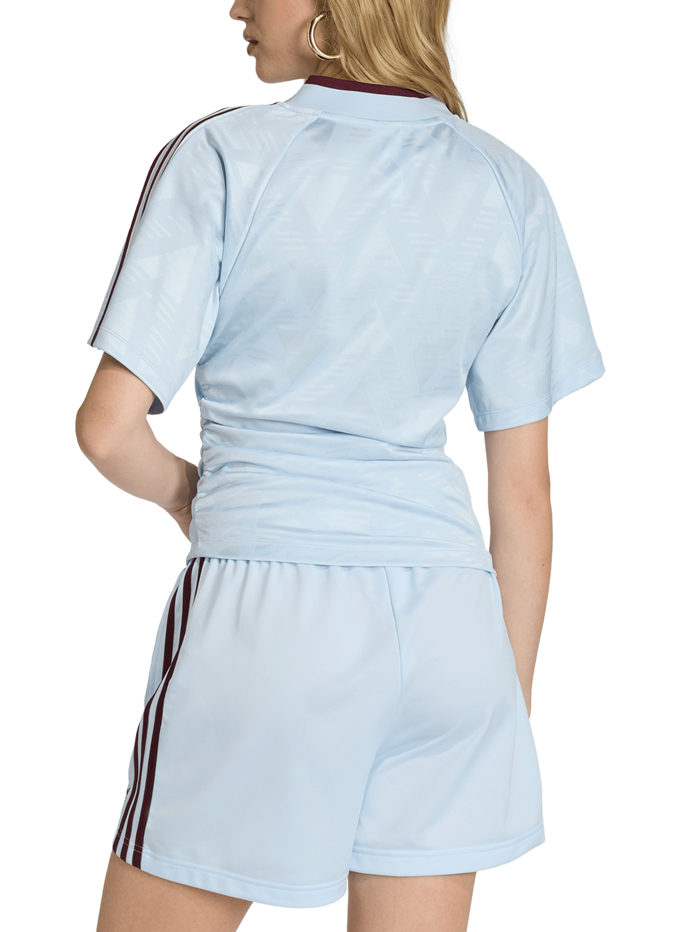 Asymmetric Logo T-shirt Hem ADIDAS Blue