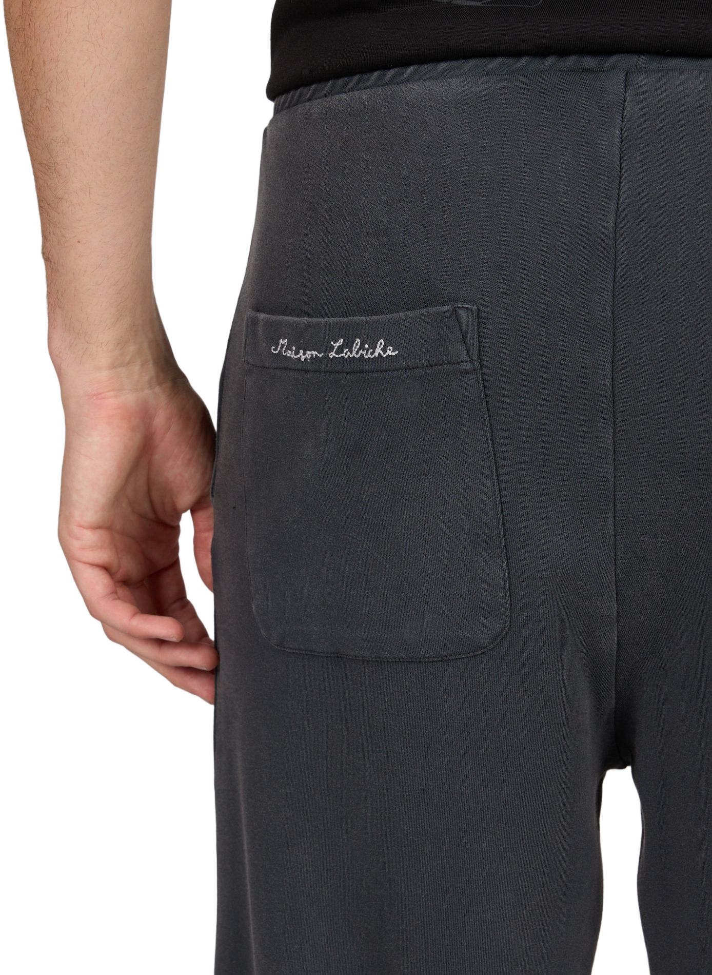 Largeau cotton sweatpants MAISON LABICHE Black