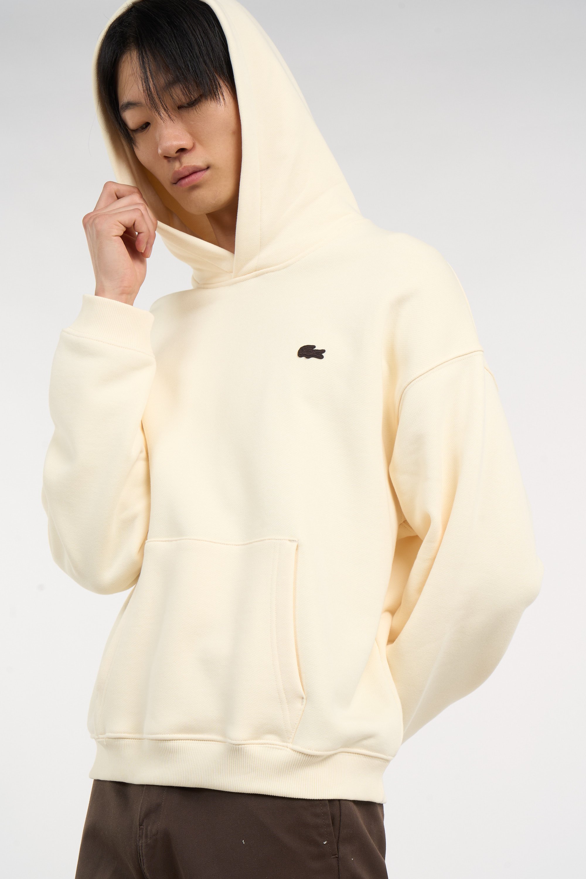 Hoodie sweatshirt LACOSTE Jaune