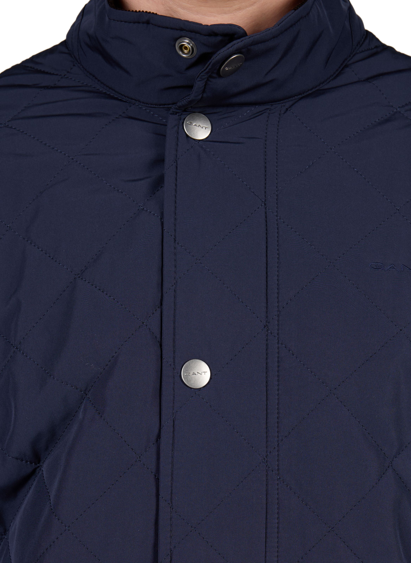 Blouson droit matelassé à col montant GANT Bleu