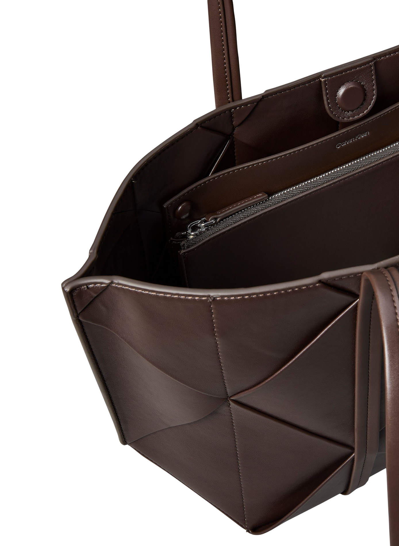 Sac à main cabas matelassé graphique  | Marron CALVIN KLEIN Femme