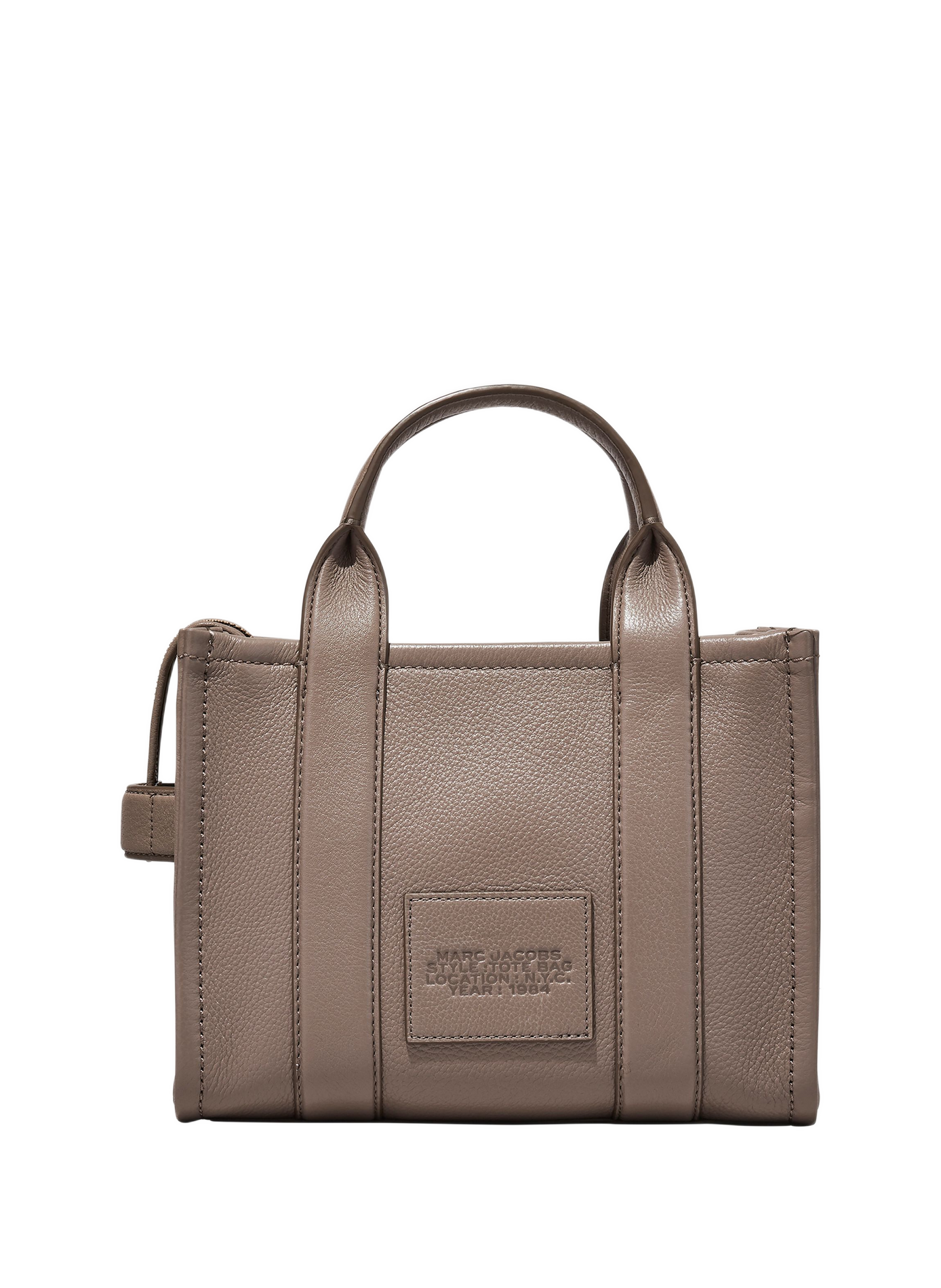 The Tote mini leather tote bag MARC JACOBS Grey