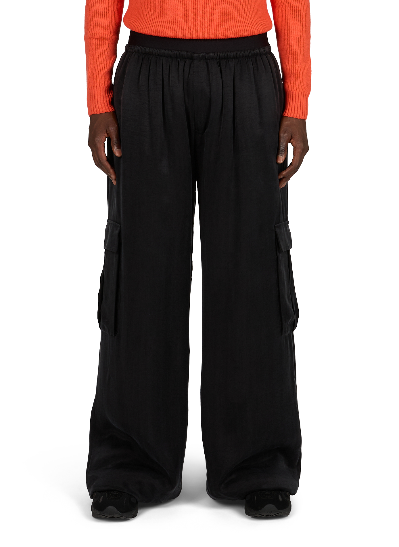 Wide cargo pants ALAINPAUL Black