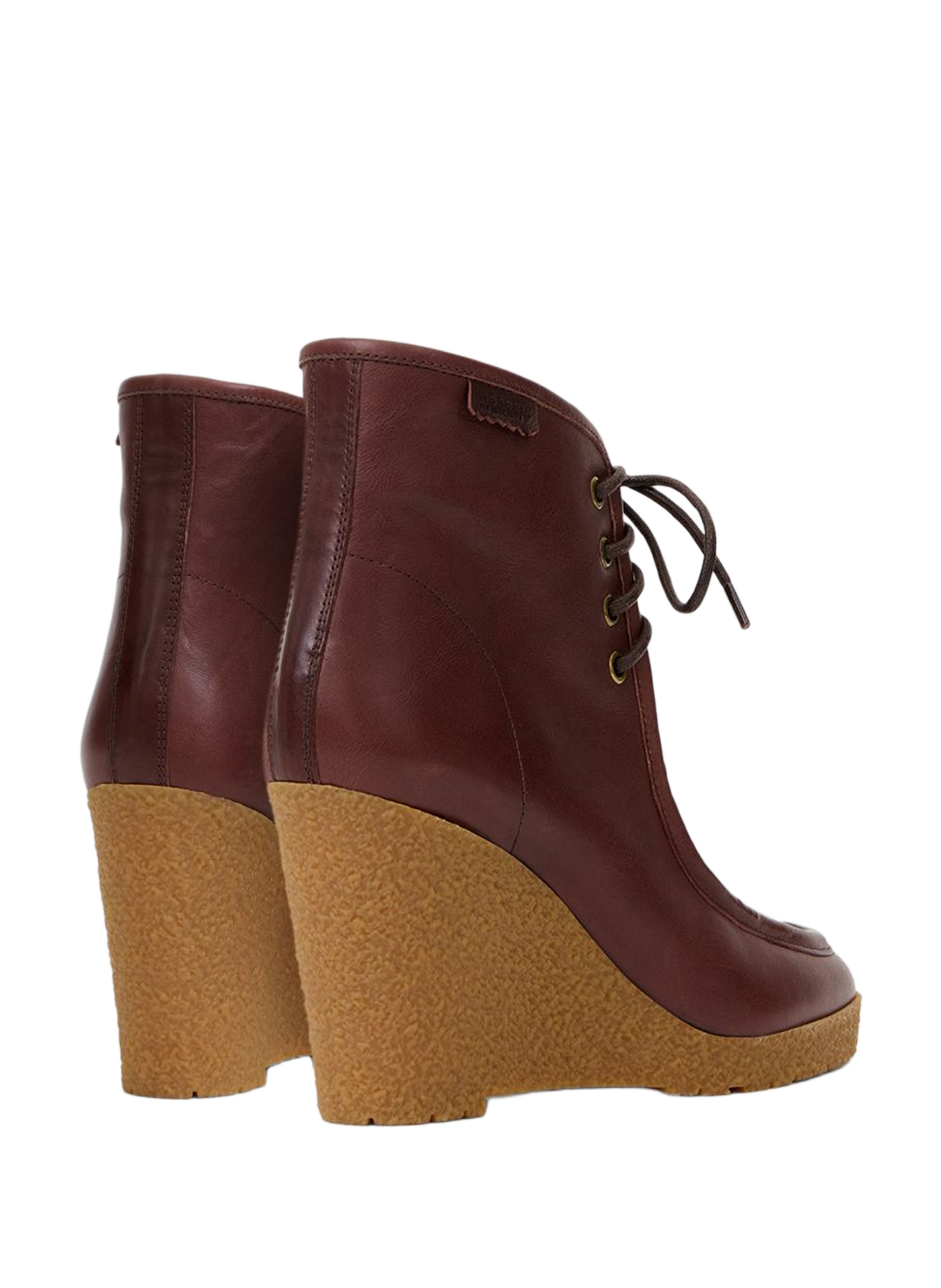 Schnür-Wedge-Stiefeletten Cylia aus Leder ISABEL MARANT Braun