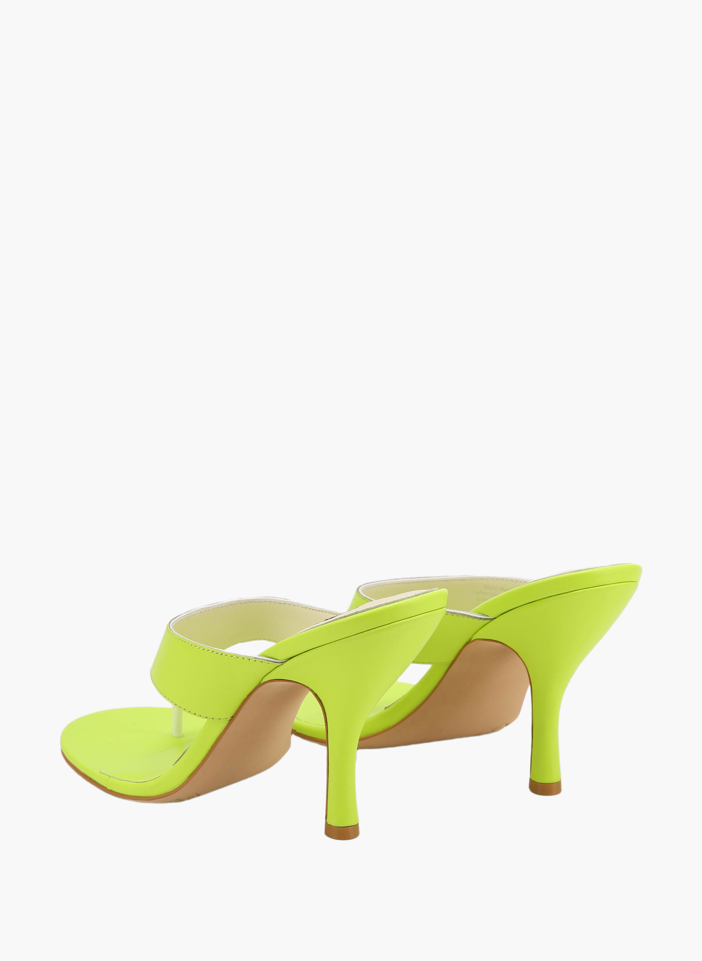 Chaussures à talons martine en cuir | Jaune NAKED WOLFE Femme