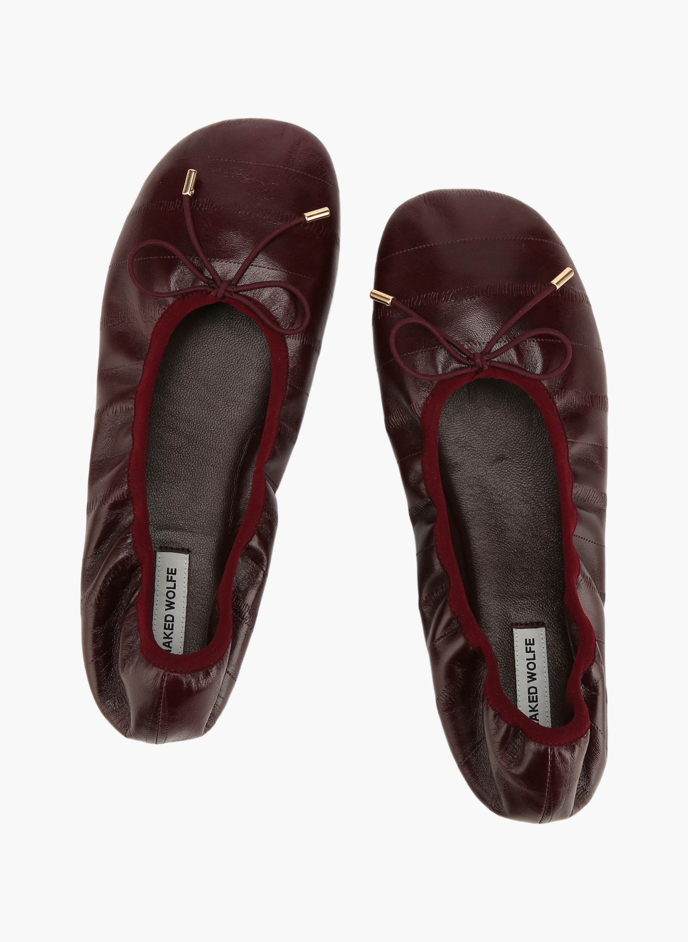 Scrunch-ballerina's van palingleren NAKED WOLFE Rood