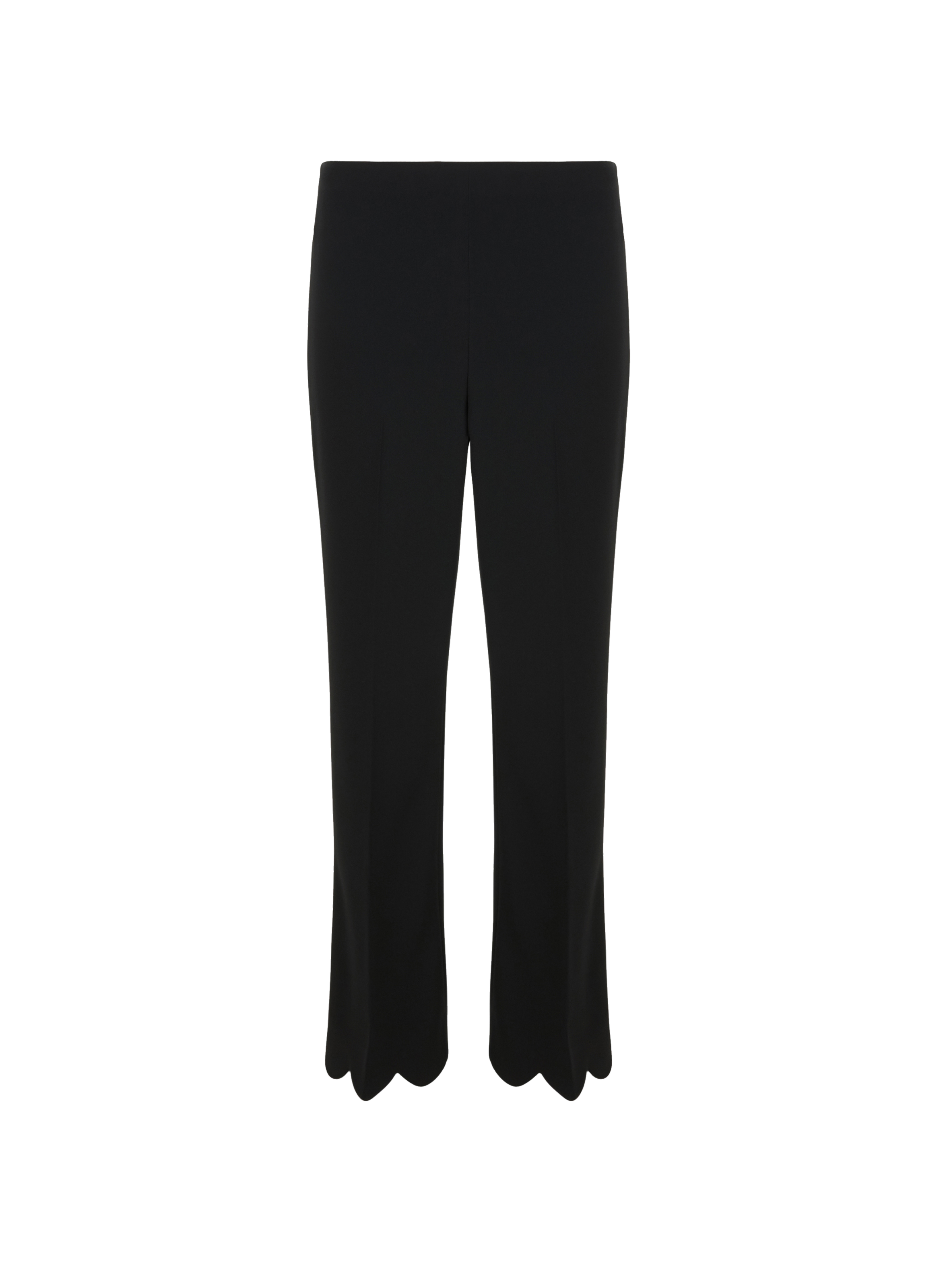 Pantalon 7/8 à ourlets festonnés