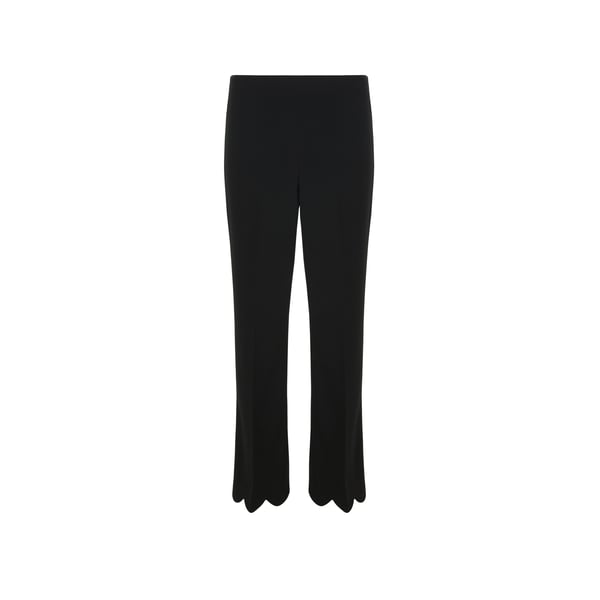Pantalon 7/8 à ourlets festonnés