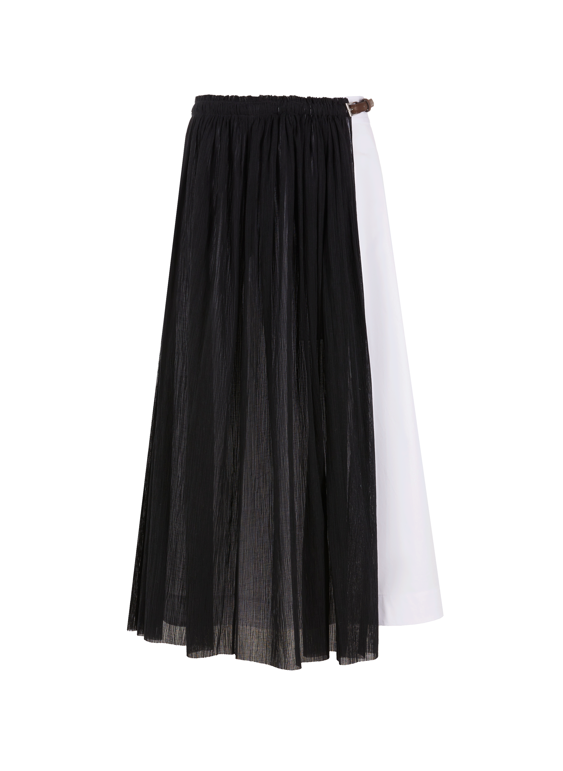 Jupe en gaze et popeline de coton