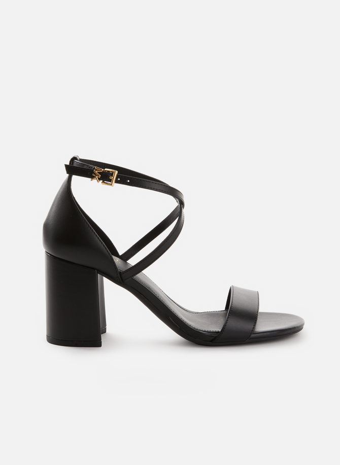 Heeled leather sandals MMK