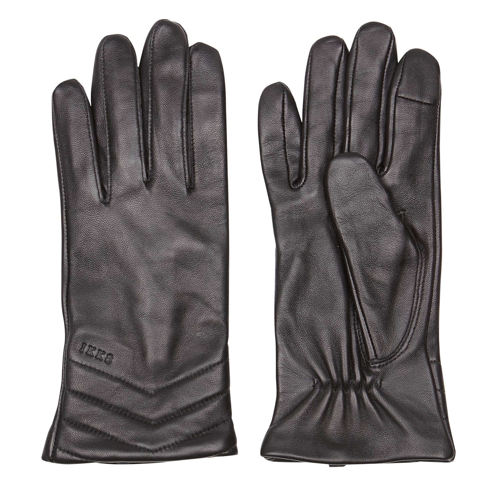 Gants en cuir IKKS Noir