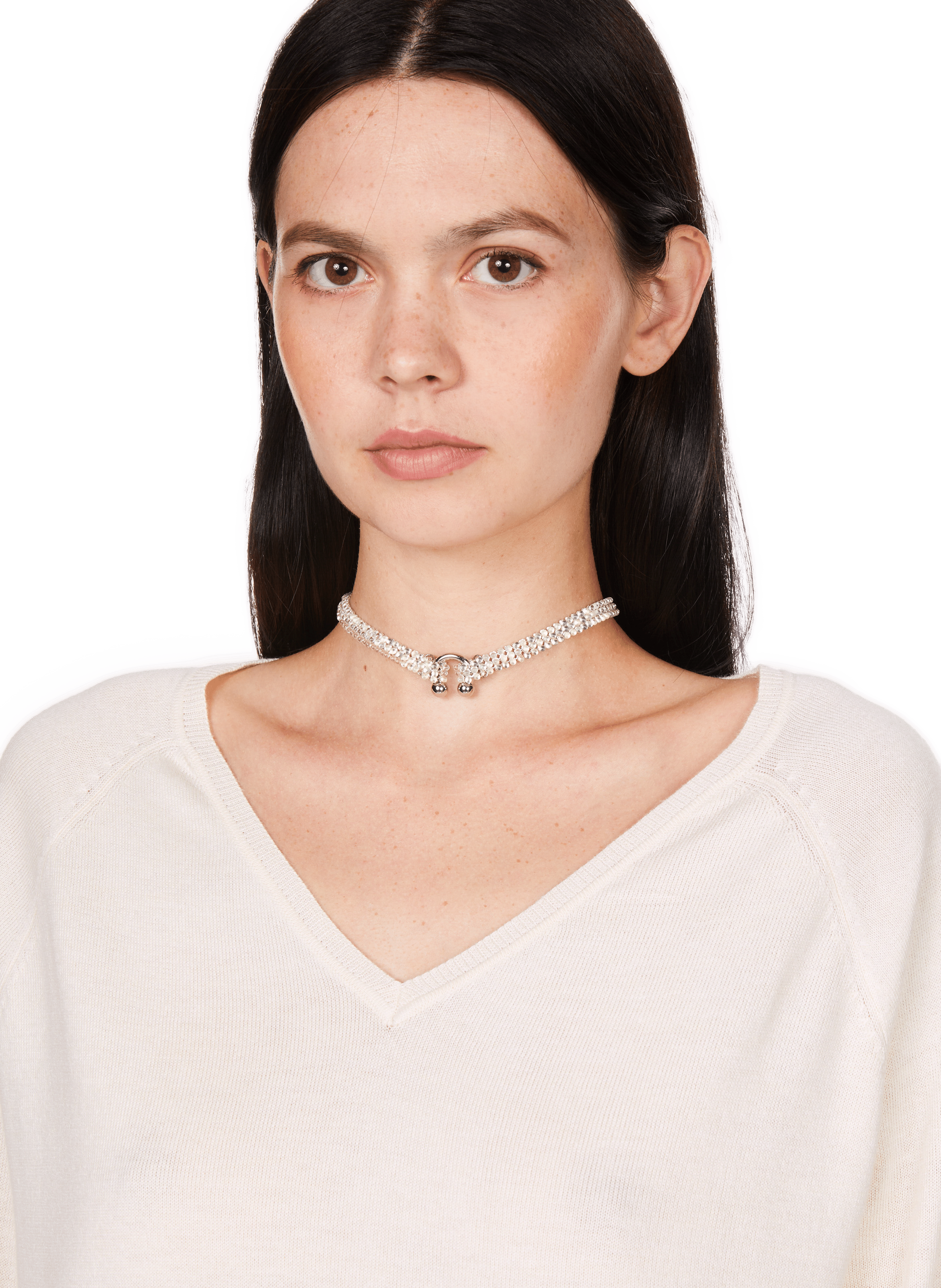 Choker Rosemary JUSTINE CLENQUET Argent