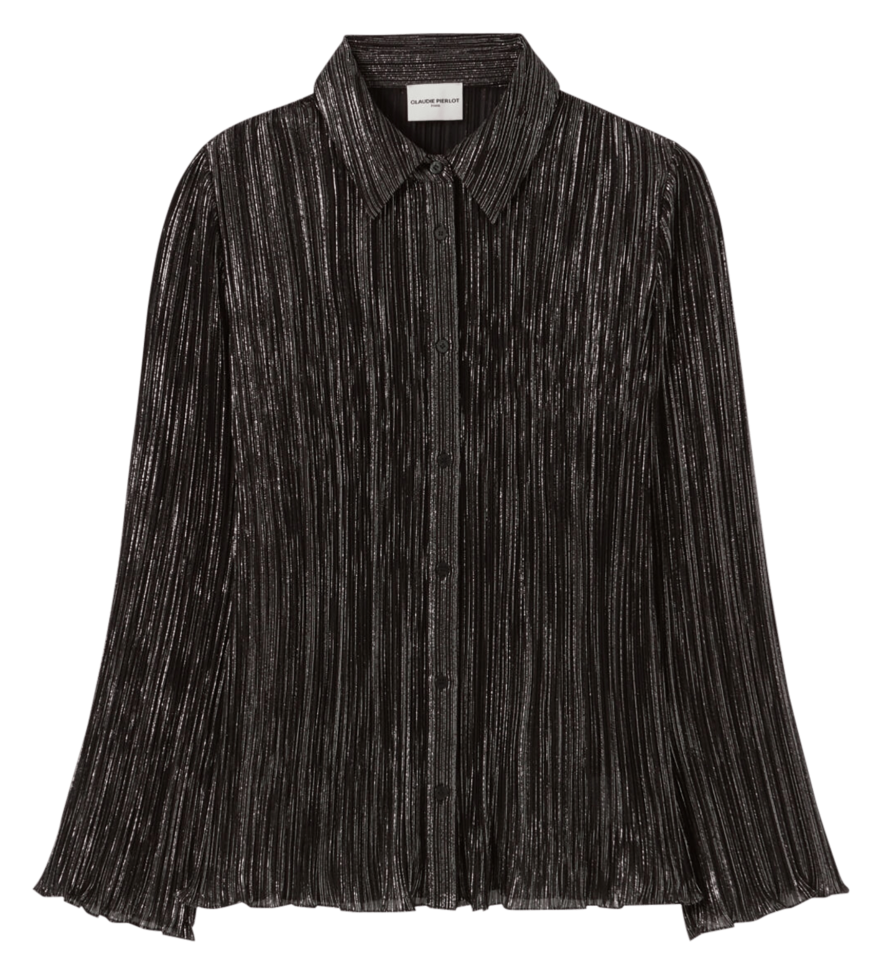 Chemise col classique plissée CLAUDIE PIERLOT Noir