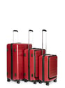 Set de 3 valises cdg - bagages | Rouge by LANCASTER LANCASTER Set de 3 valises cdg - bagages | Rouge