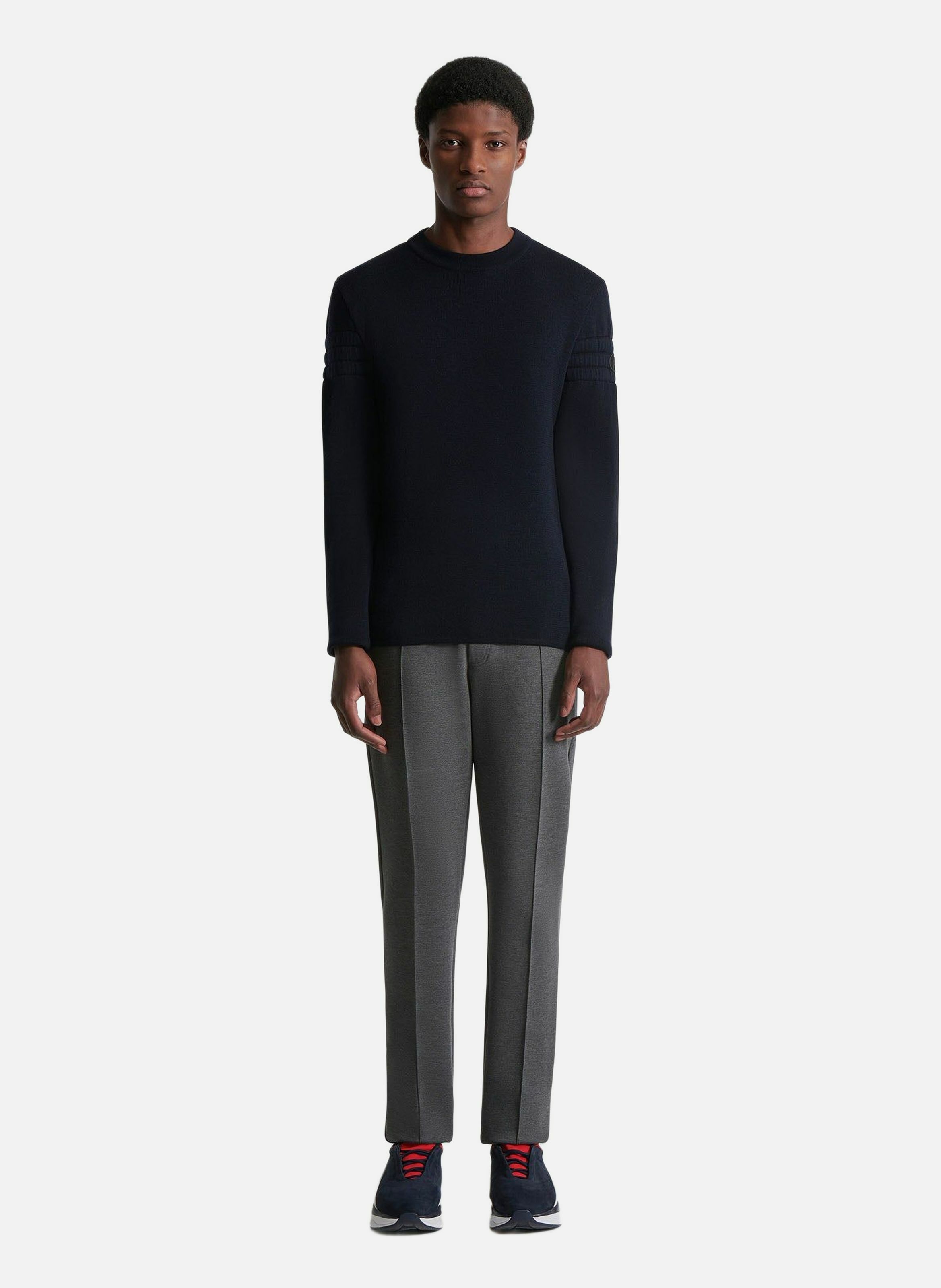 Pull damien col rond coupe regular FUSALP Bleu